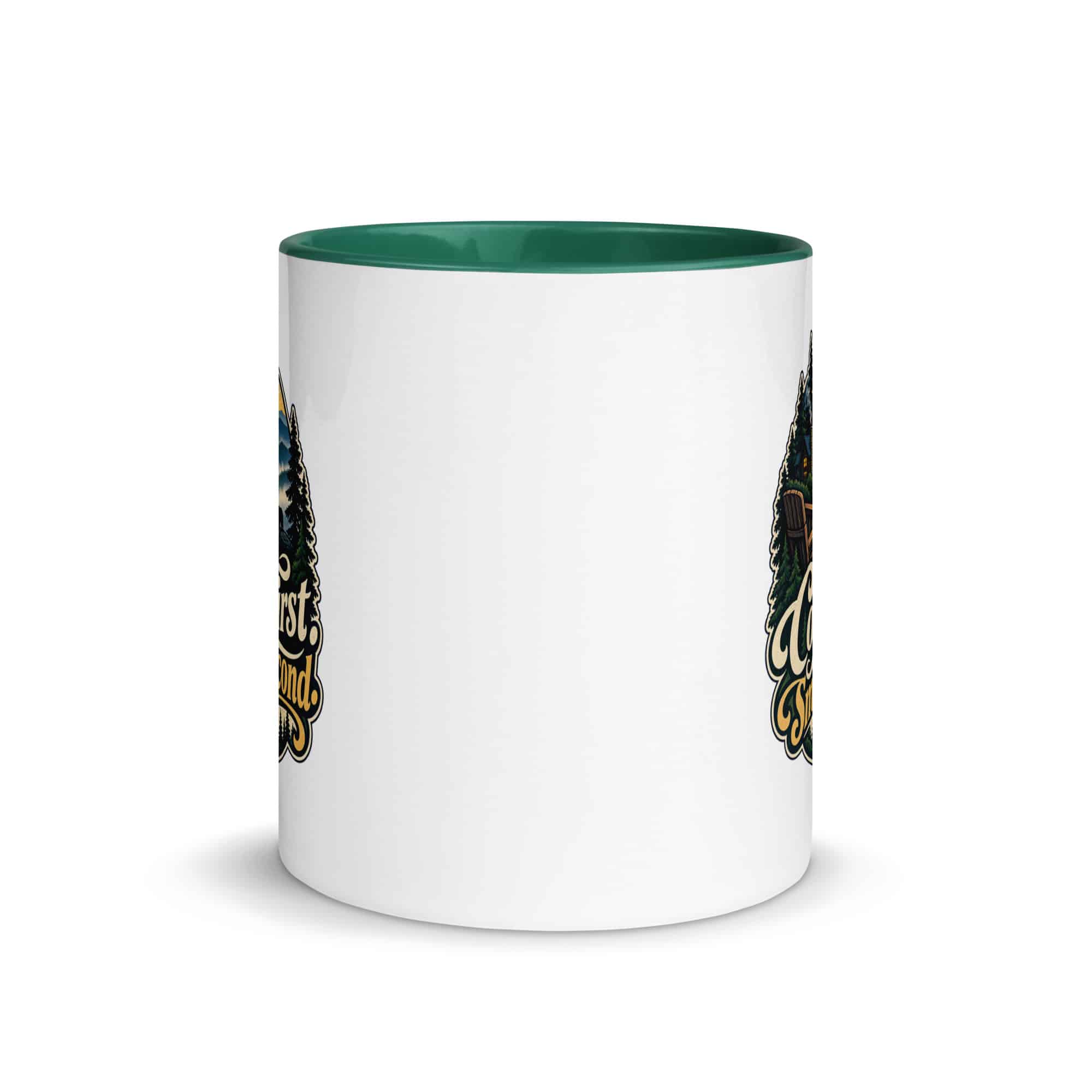 Gatlinburg and the Smokies Color Inside Coffee Mug: Coffee First. Smokies Second, Woodland Scenic Lettering