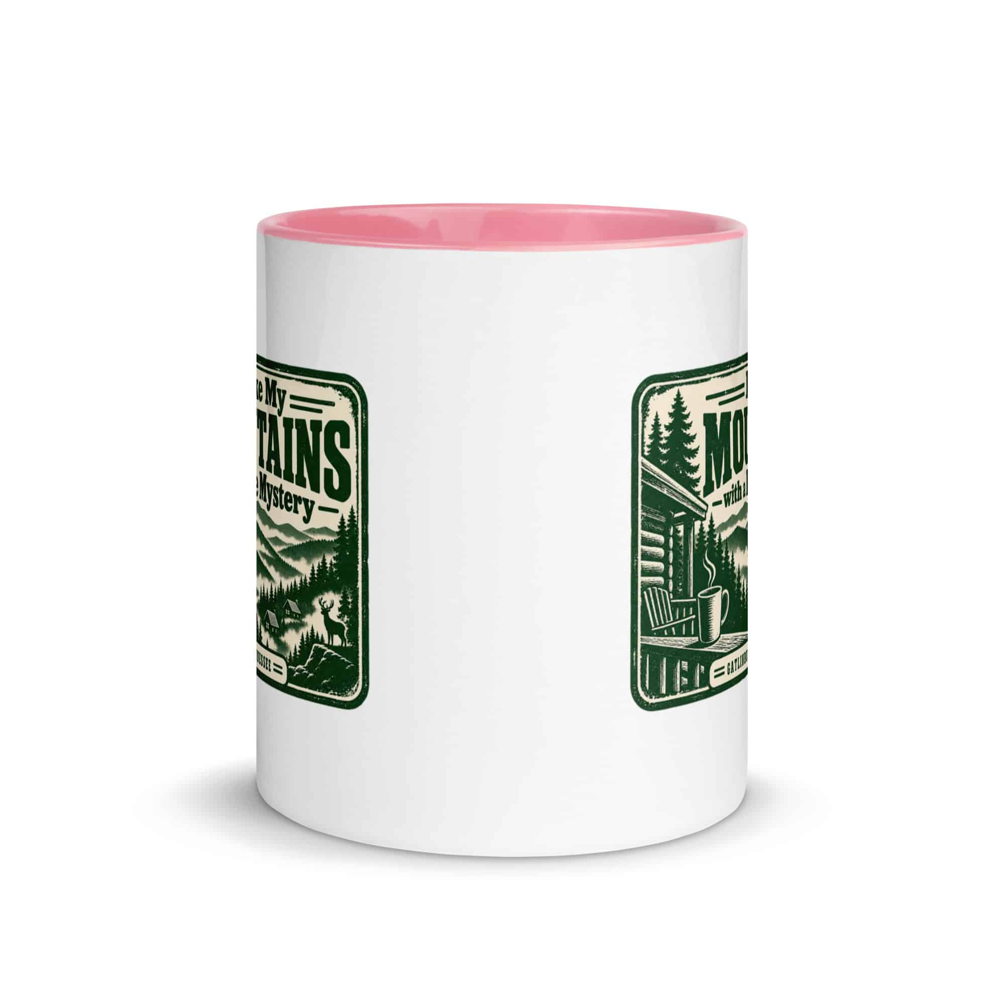Gatlinburg and the Smokies Color Inside Coffee Mug: I Like My Mountains with a Little Mystery, Forest Ink Stamp