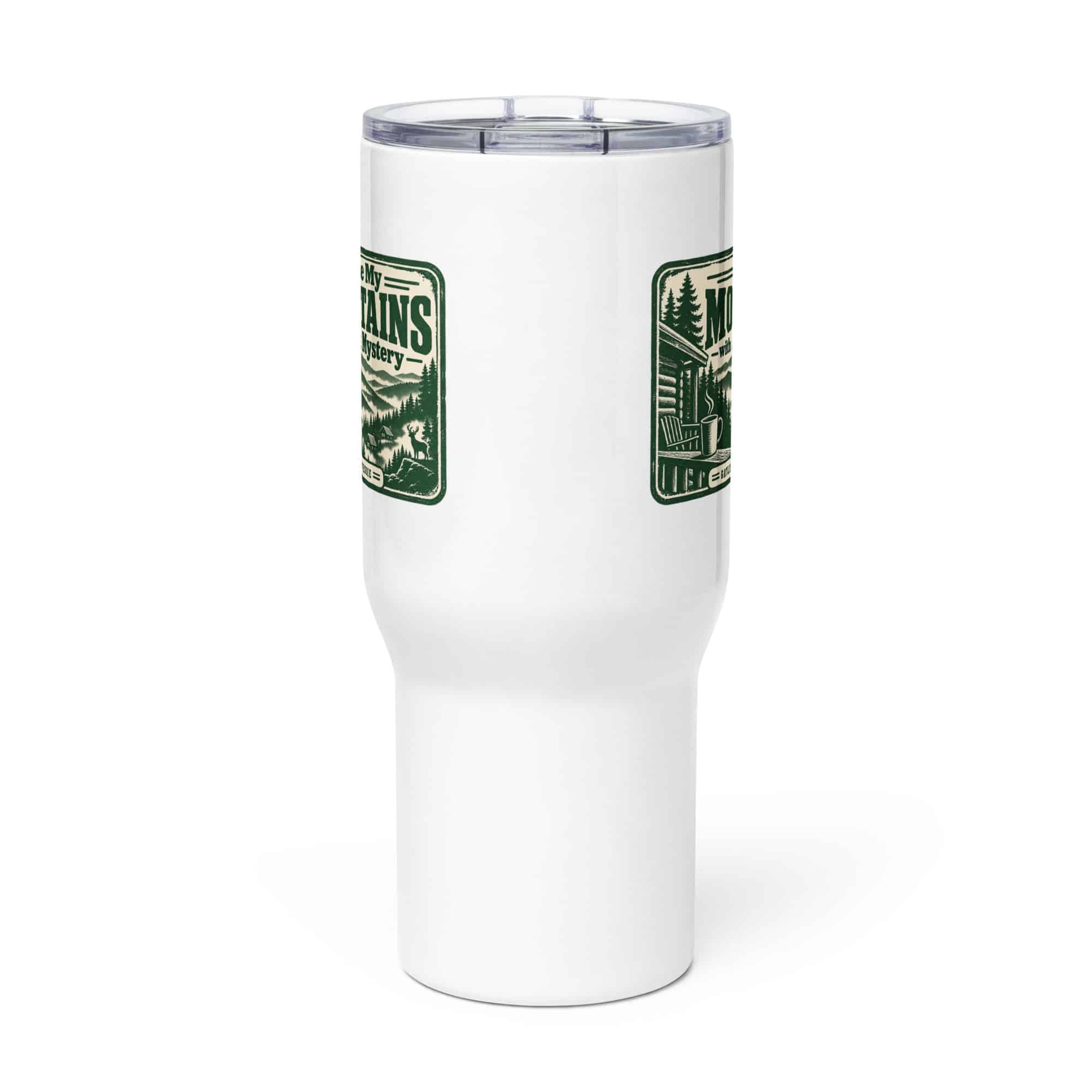 Gatlinburg and the Smokies Travel Mug: I Like My Mountains with a Little Mystery, Forest Ink Stamp