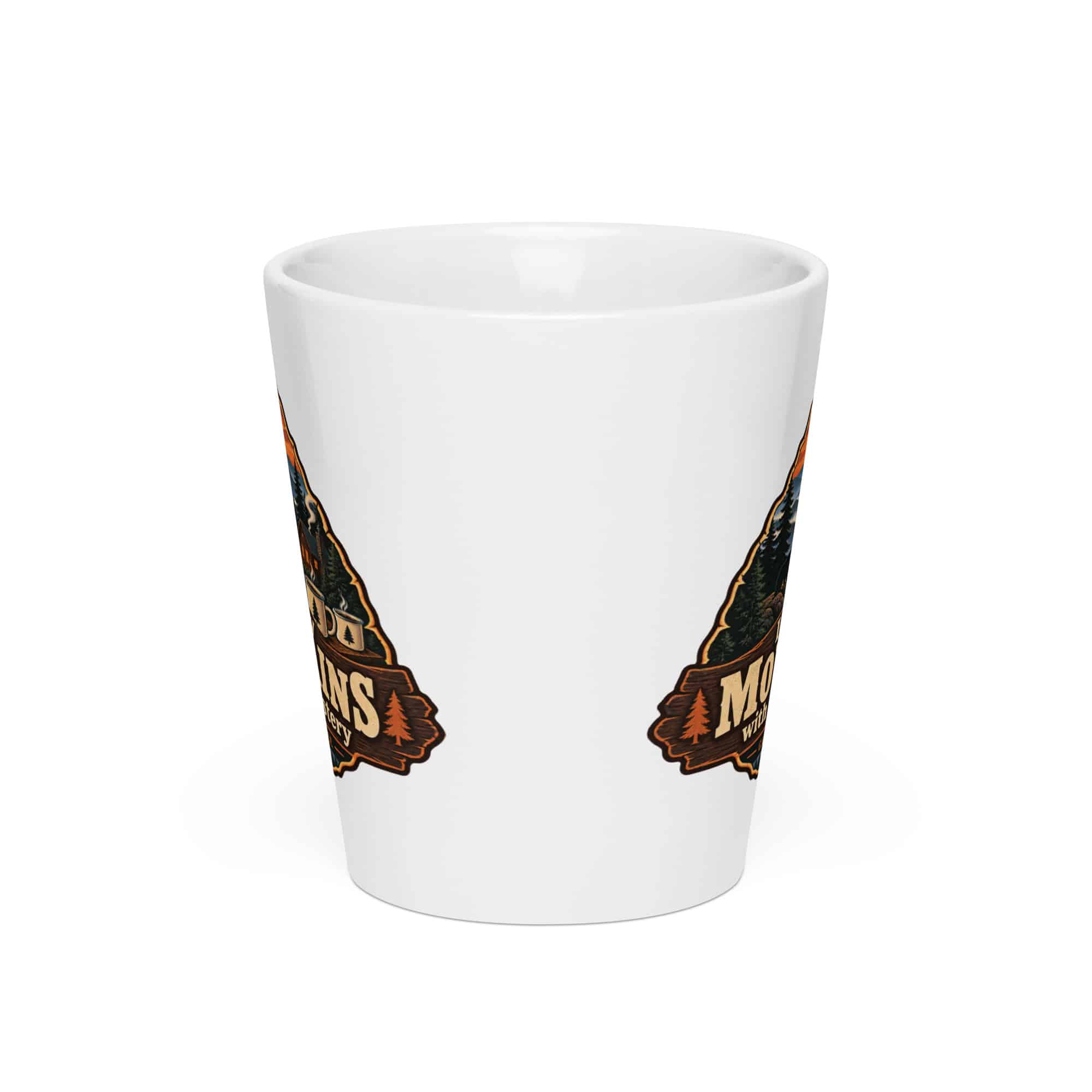 Gatlinburg and the Smokies Latte Mug: I Like My Mountains with a Little Mystery, Scenic Shield Badge