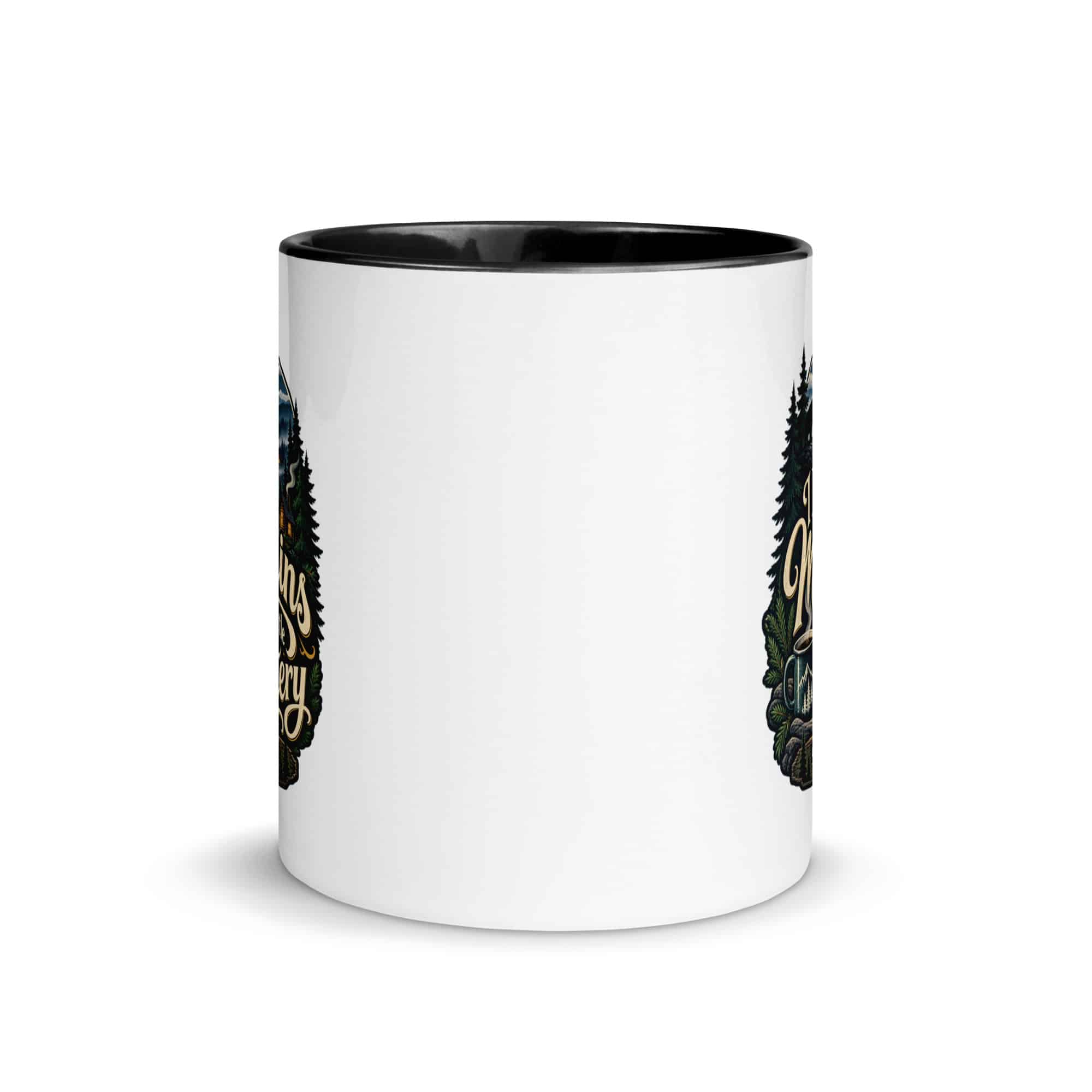 Gatlinburg and the Smokies Color Inside Coffee Mug: I Like My Mountains with a Little Mystery, Woodland Scenic Lettering