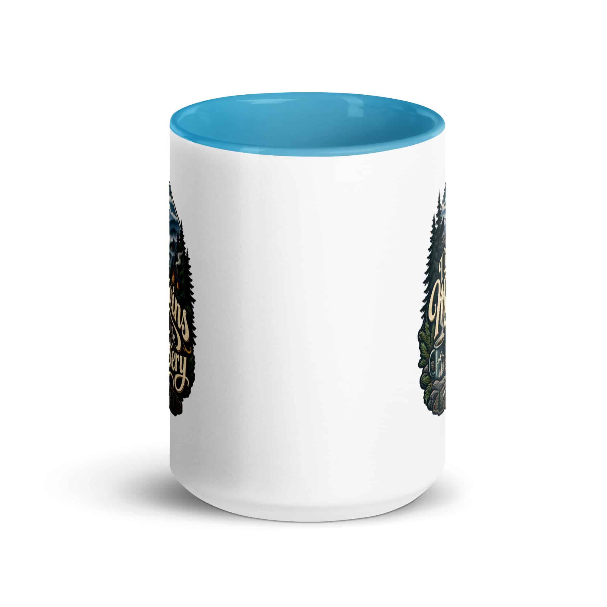 Gatlinburg and the Smokies Color Inside Coffee Mug: I Like My Mountains with a Little Mystery, Woodland Scenic Lettering