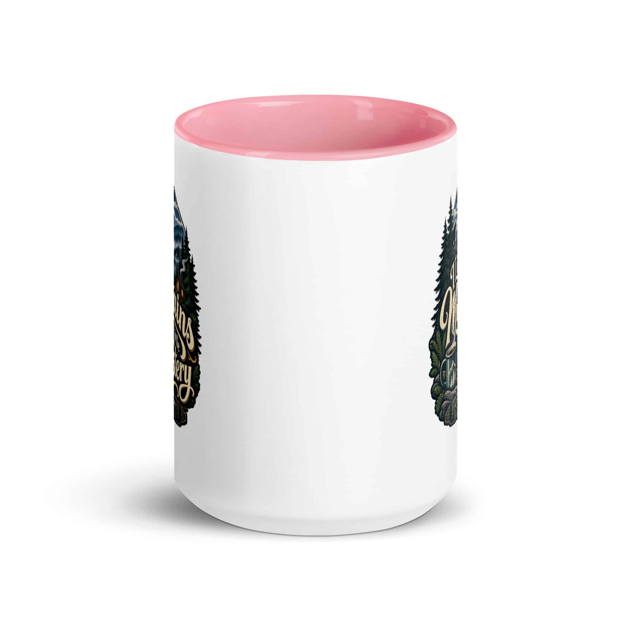 Gatlinburg and the Smokies Color Inside Coffee Mug: I Like My Mountains with a Little Mystery, Woodland Scenic Lettering
