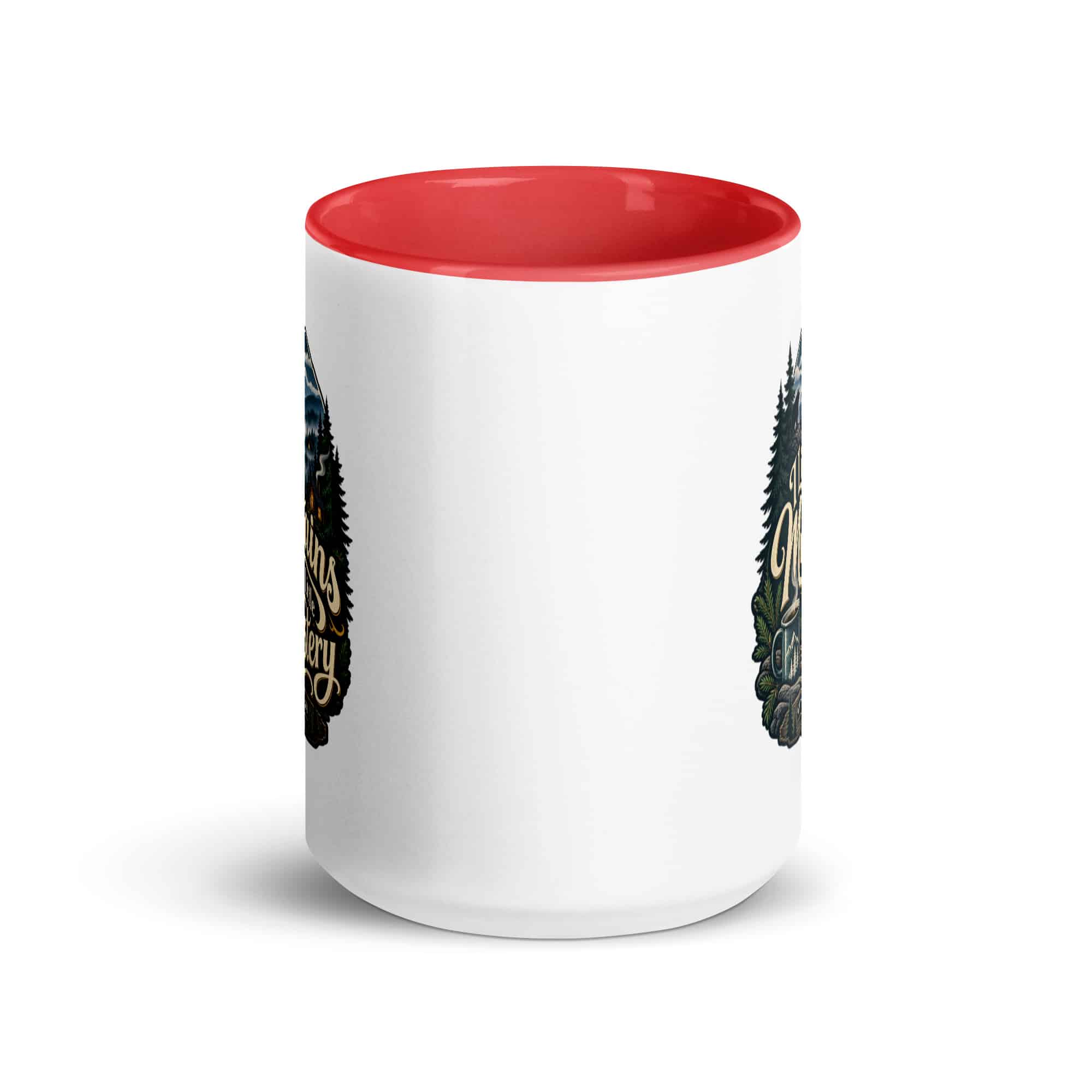 Gatlinburg and the Smokies Color Inside Coffee Mug: I Like My Mountains with a Little Mystery, Woodland Scenic Lettering