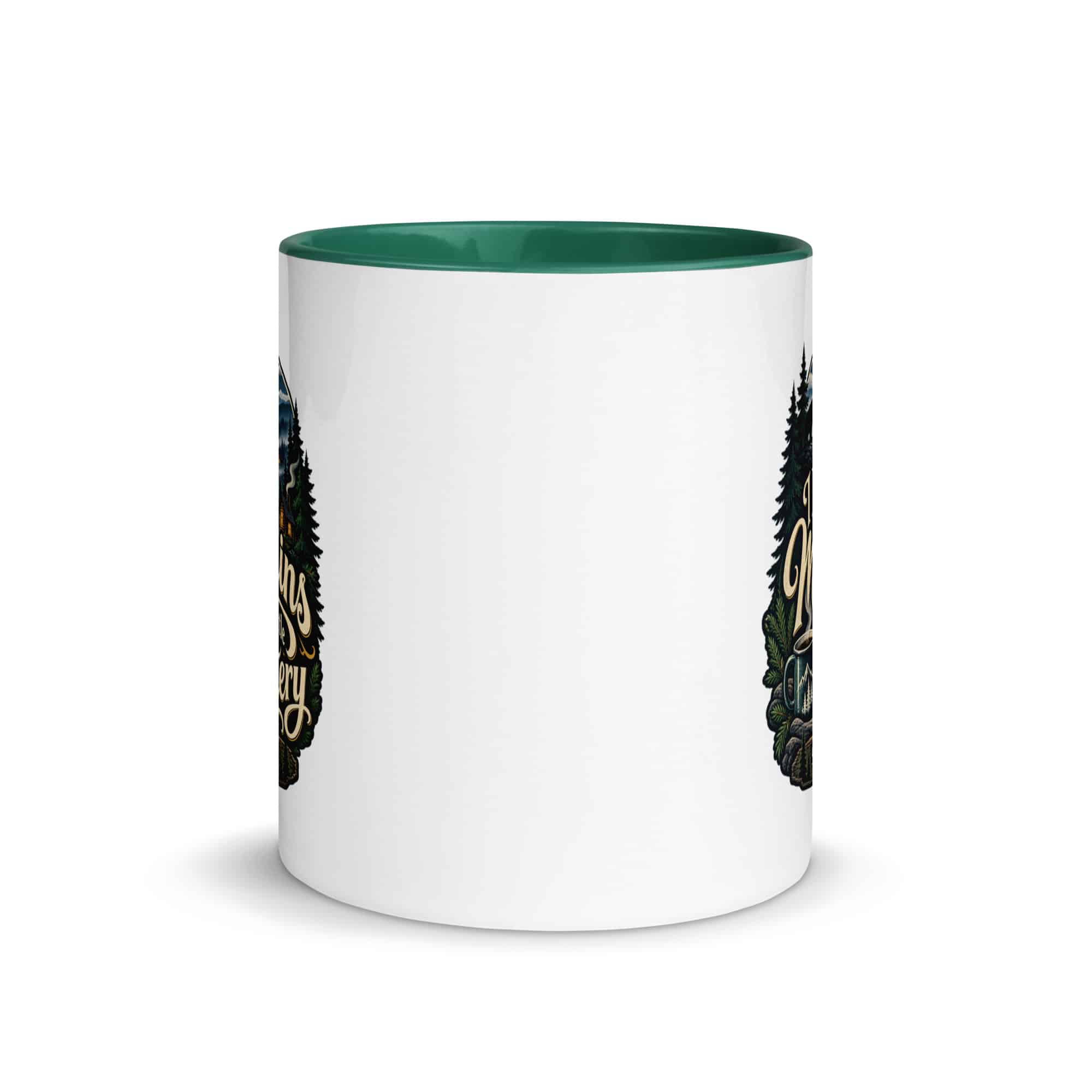 Gatlinburg and the Smokies Color Inside Coffee Mug: I Like My Mountains with a Little Mystery, Woodland Scenic Lettering