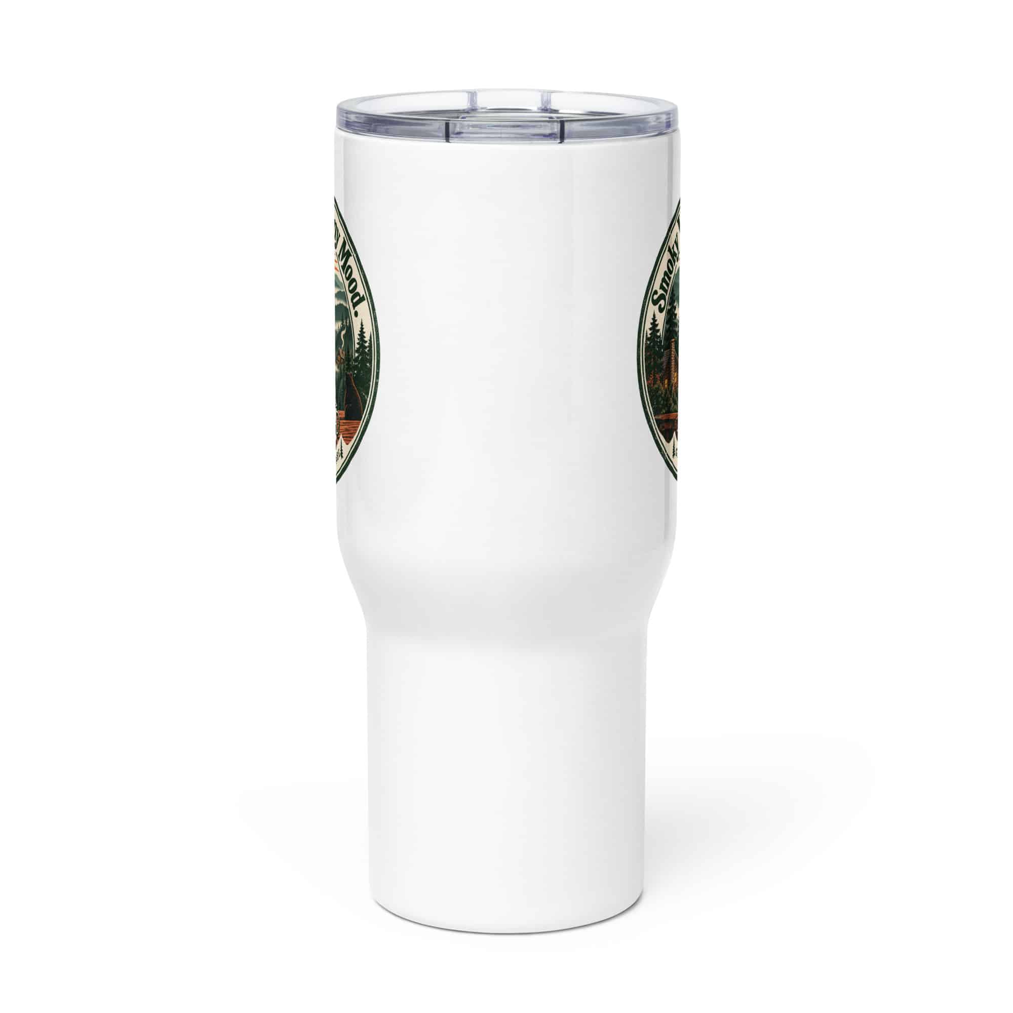 Gatlinburg and the Smokies Travel Mug: Smoky Views. Sunny Mood, Vintage Round Badge