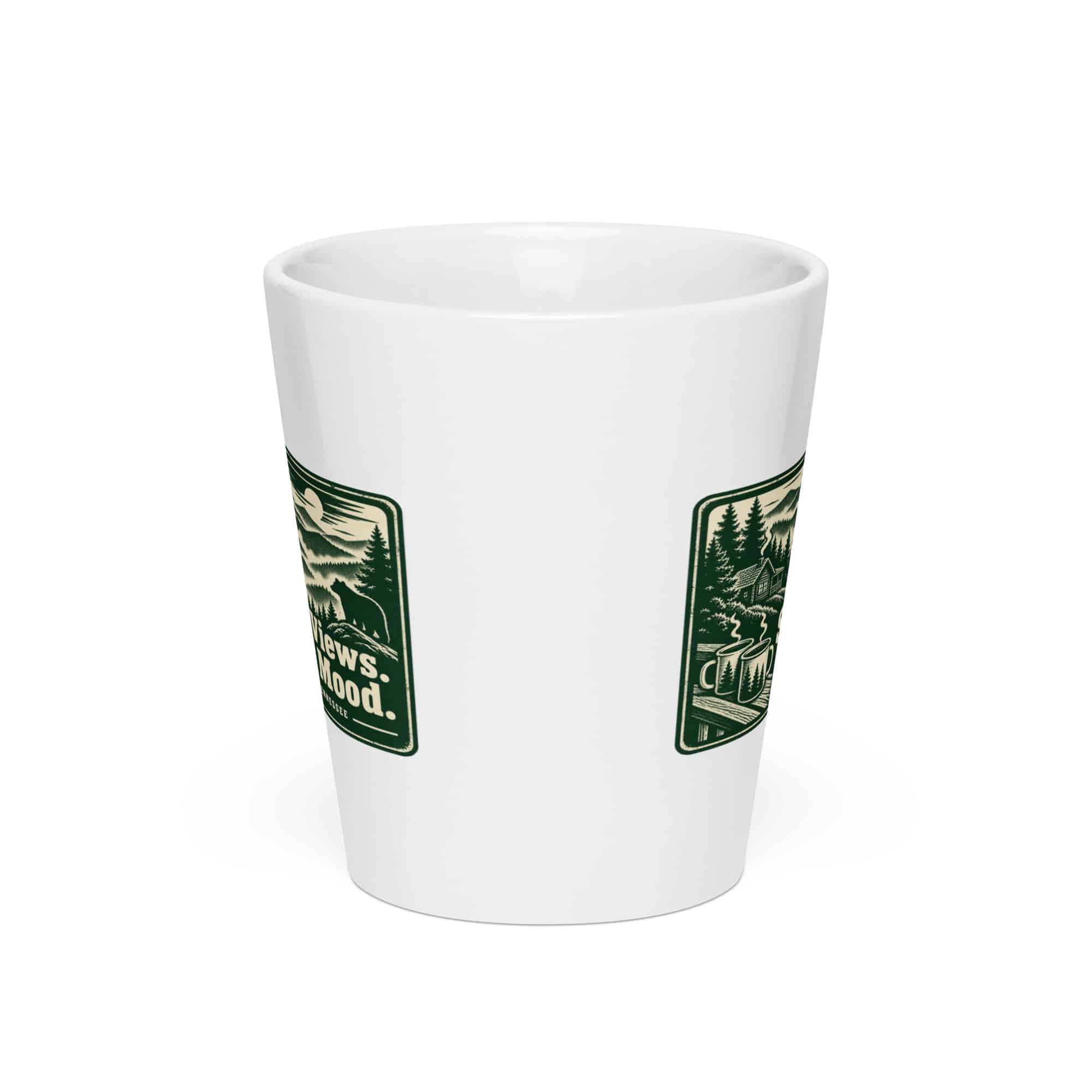 Gatlinburg and the Smokies Latte Mug: Smoky Views. Sunny Mood, Forest Ink Stamp