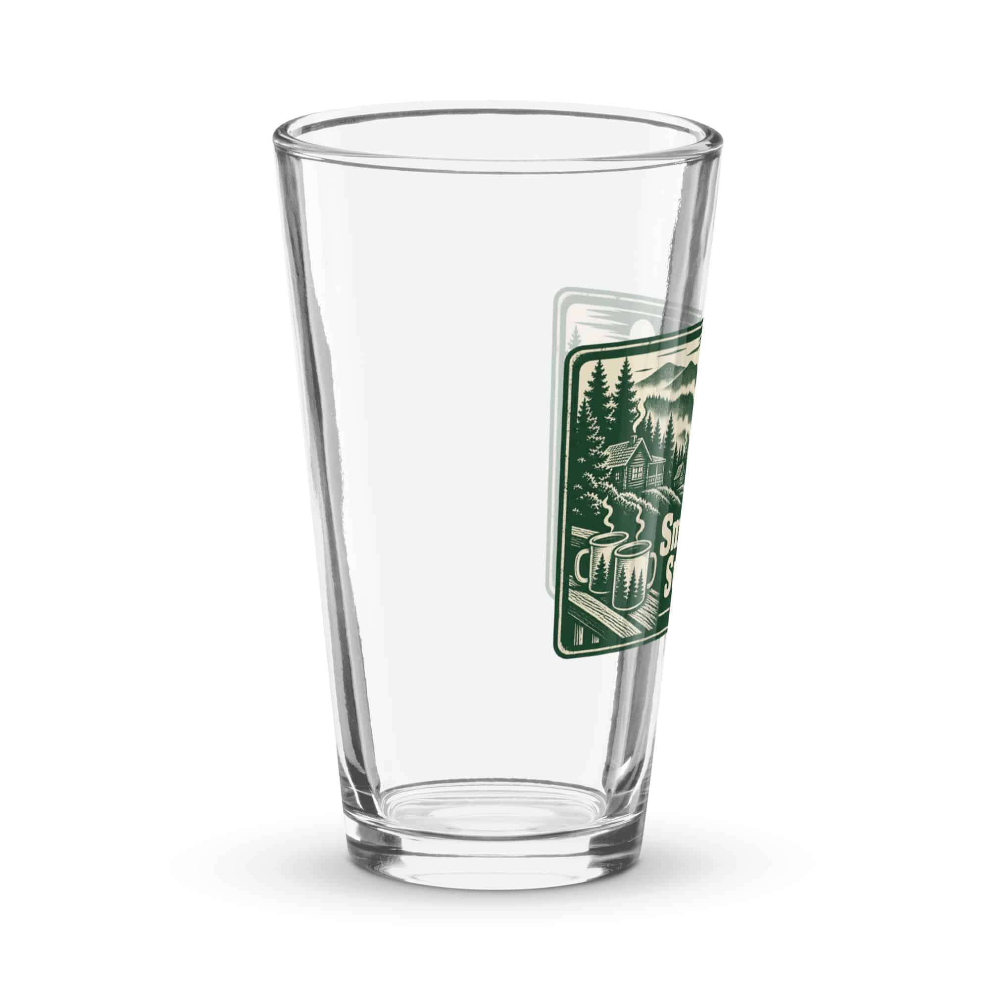 Gatlinburg and the Smokies Pint Glass: Smoky Views. Sunny Mood, Forest Ink Stamp