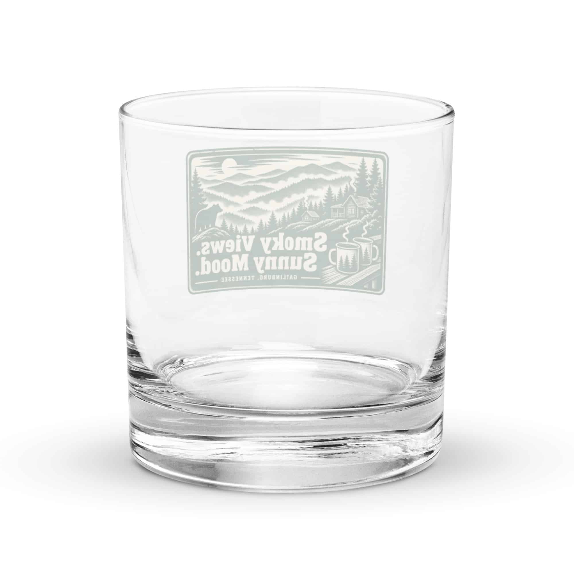 Gatlinburg and the Smokies Rocks Glass: Smoky Views. Sunny Mood, Forest Ink Stamp