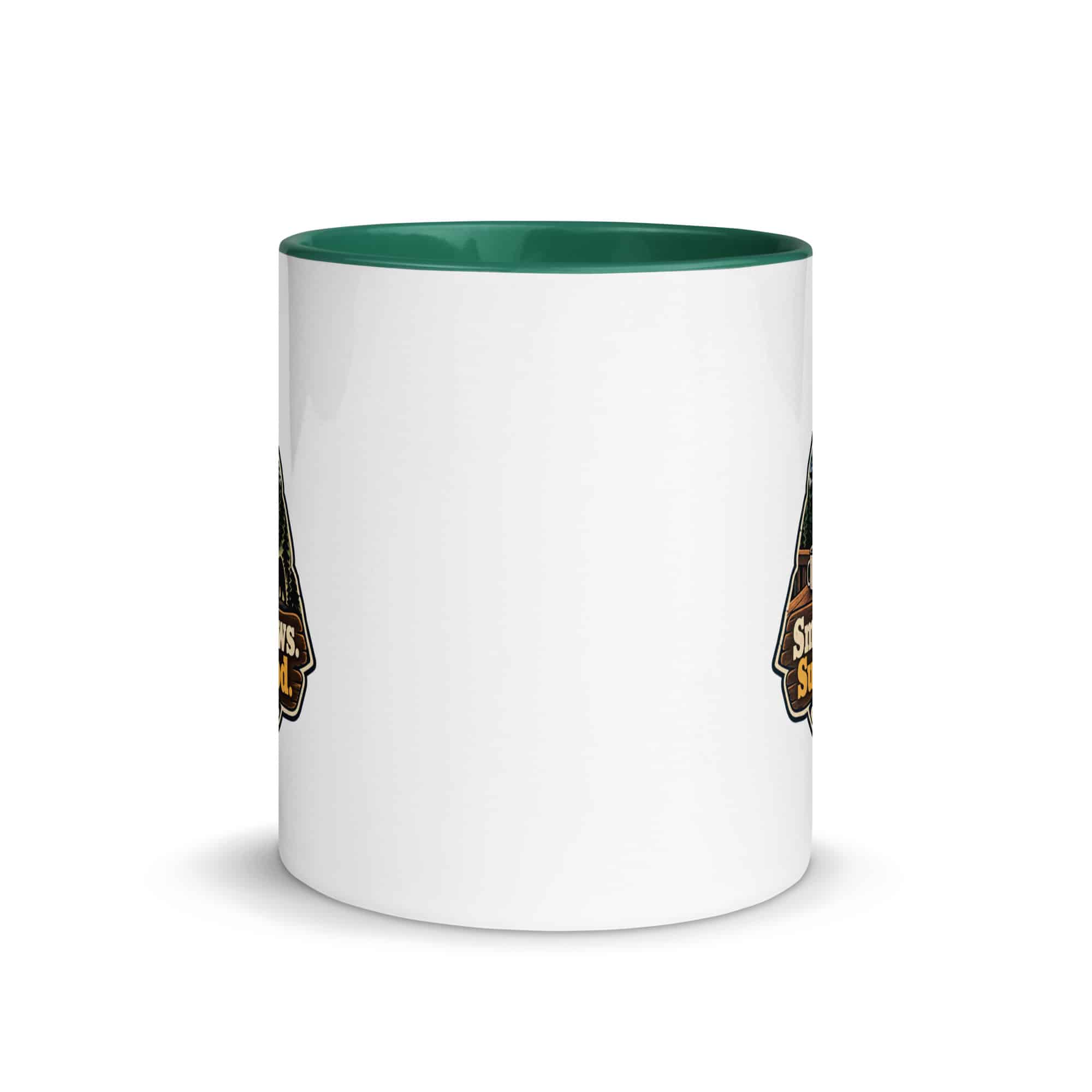 Gatlinburg and the Smokies Color Inside Coffee Mug: Smoky Views. Sunny Mood, Scenic Shield Badge