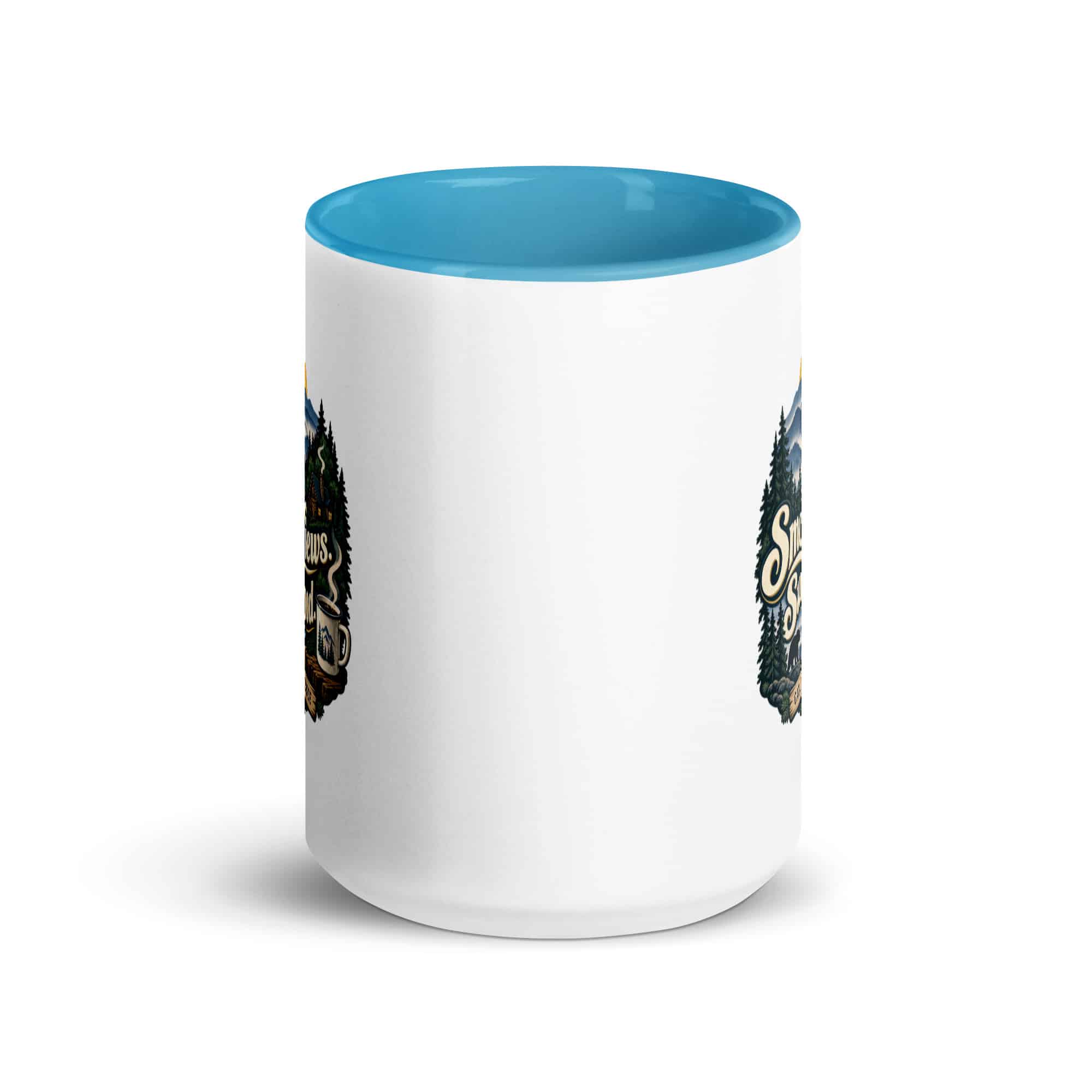 Gatlinburg and the Smokies Color Inside Coffee Mug: Smoky Views. Sunny Mood, Woodland Scenic Lettering