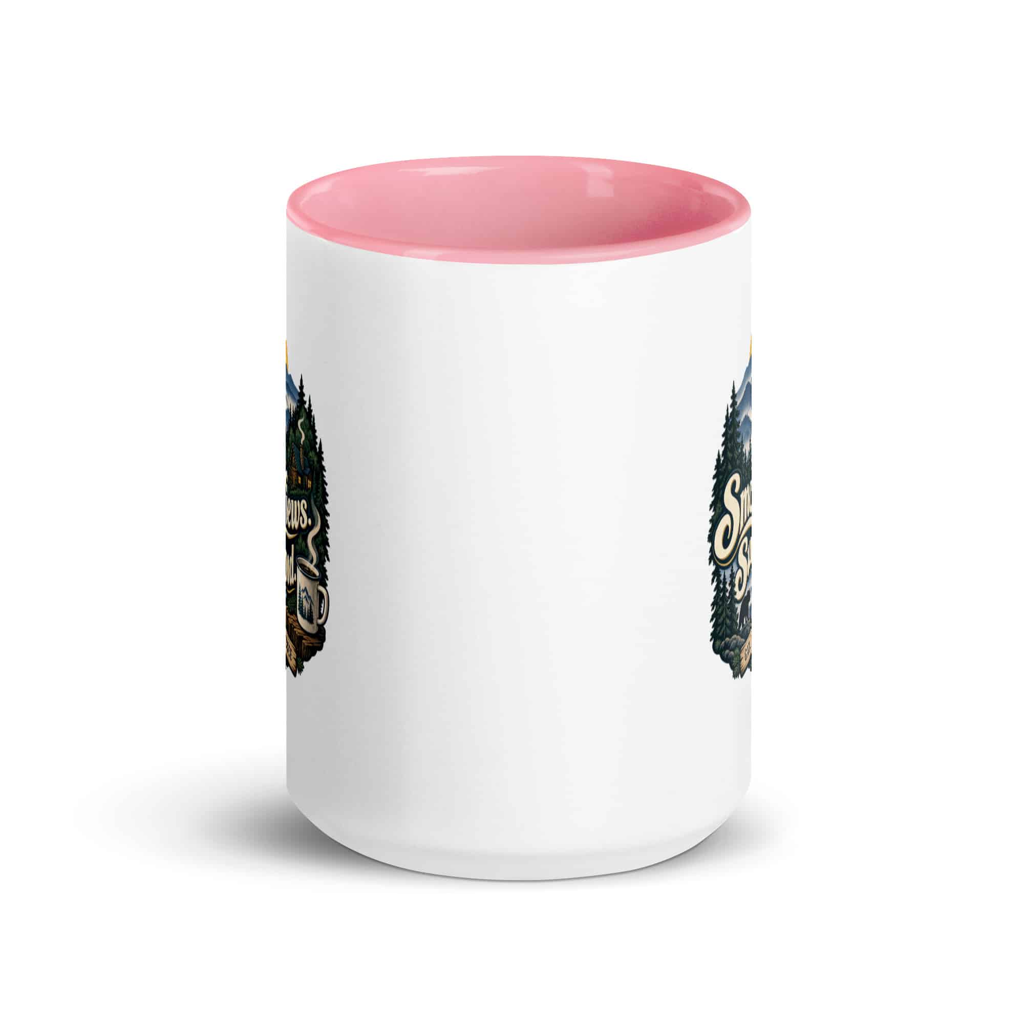 Gatlinburg and the Smokies Color Inside Coffee Mug: Smoky Views. Sunny Mood, Woodland Scenic Lettering