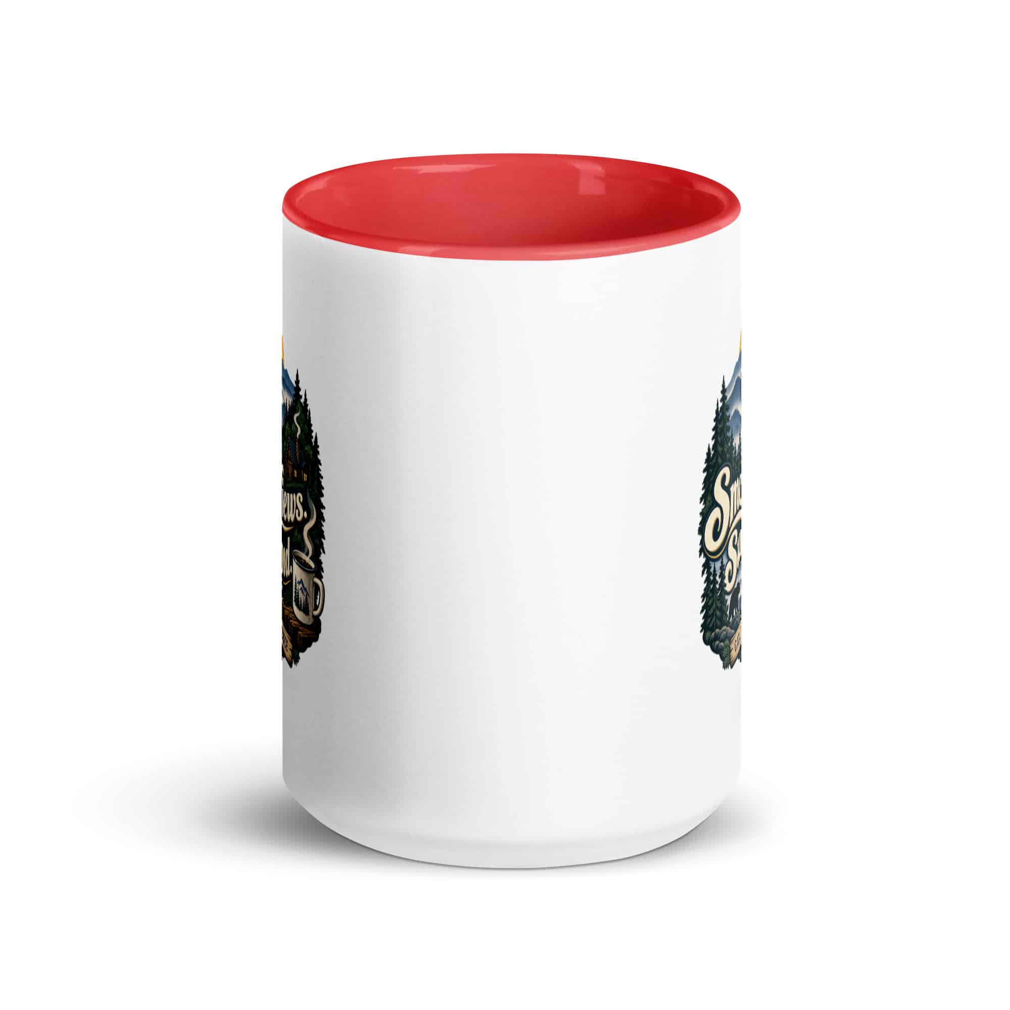 Gatlinburg and the Smokies Color Inside Coffee Mug: Smoky Views. Sunny Mood, Woodland Scenic Lettering