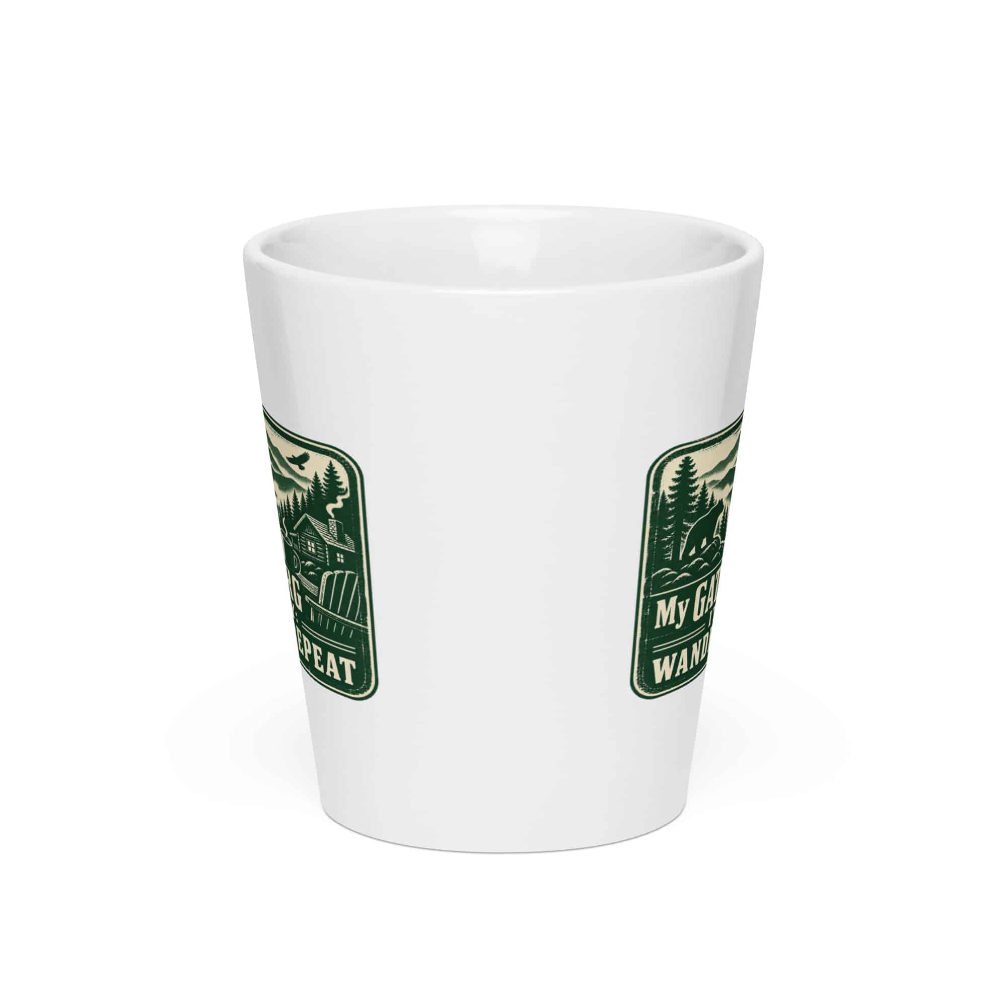Gatlinburg and the Smokies Latte Mug: My Gatlinburg Itinerary: Wander, Eat, Repeat, Forest Ink Stamp
