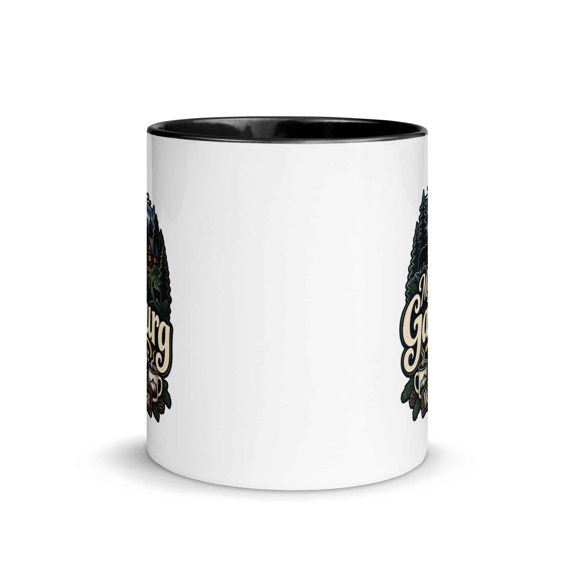 Gatlinburg and the Smokies Color Inside Coffee Mug: My Gatlinburg Itinerary: Wander, Eat, Repeat, Woodland Scenic Lettering