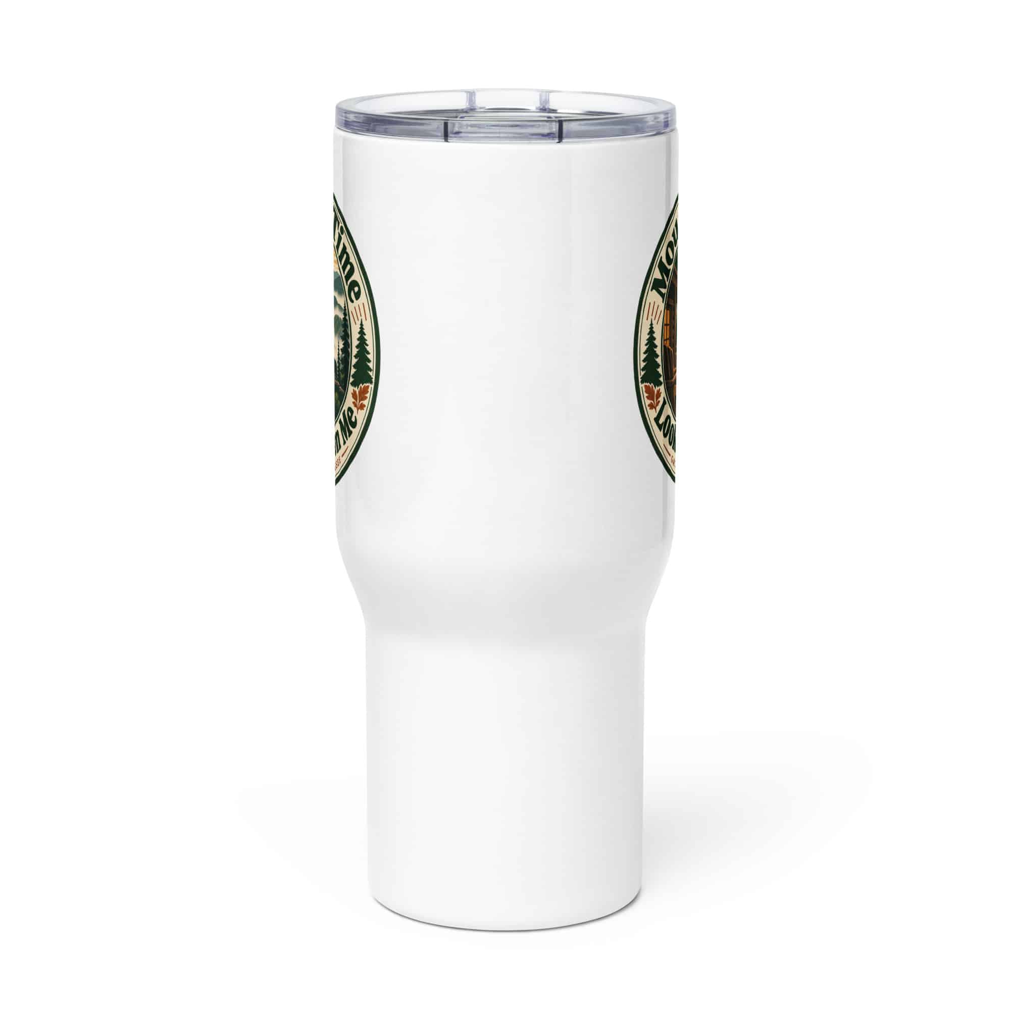 Gatlinburg and the Smokies Travel Mug: Mountain Time Looks Good on Me, Vintage Round Badge