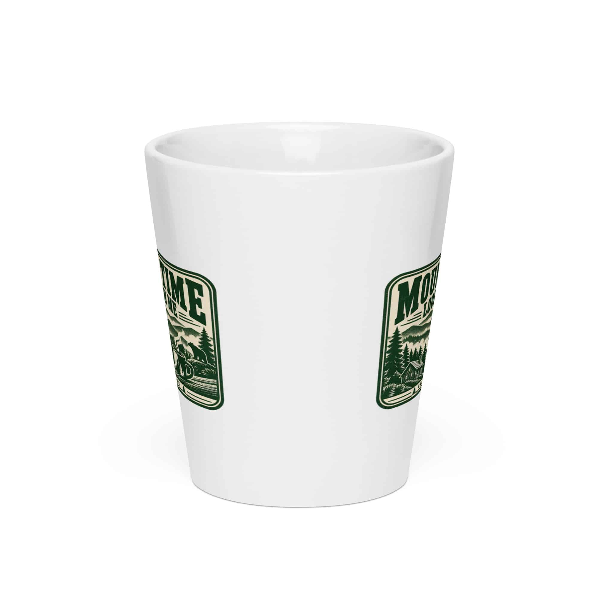 Gatlinburg and the Smokies Latte Mug: Mountain Time Looks Good on Me, Forest Ink Stamp