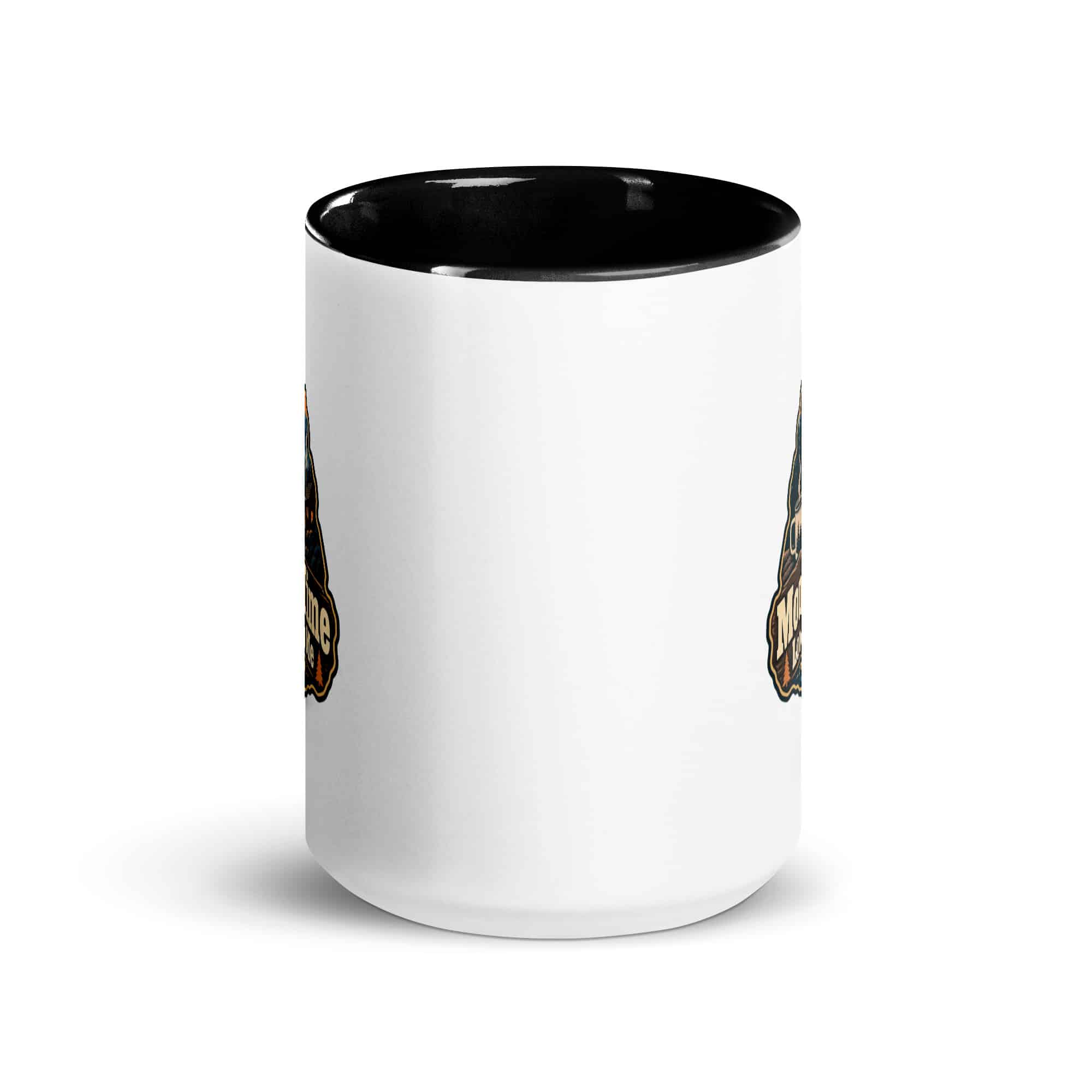 Gatlinburg and the Smokies Color Inside Coffee Mug: Mountain Time Looks Good on Me, Scenic Shield Badge