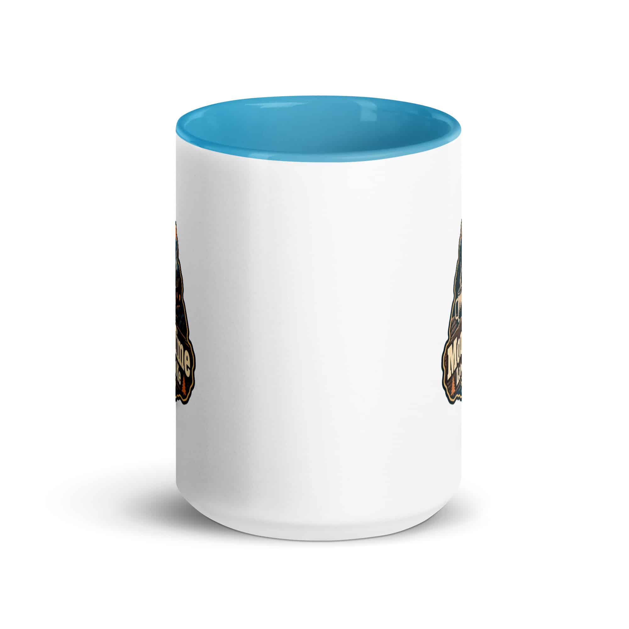 Gatlinburg and the Smokies Color Inside Coffee Mug: Mountain Time Looks Good on Me, Scenic Shield Badge