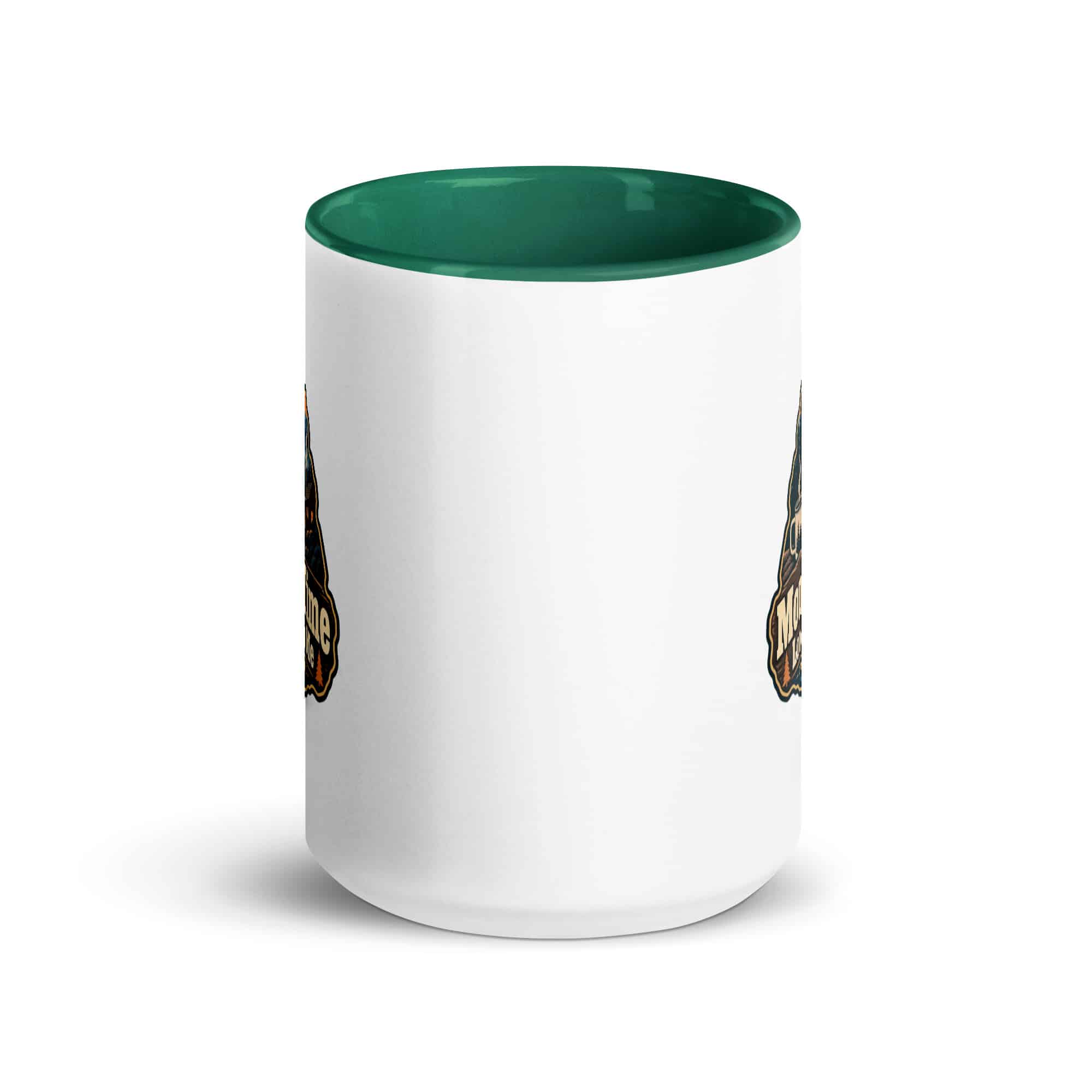 Gatlinburg and the Smokies Color Inside Coffee Mug: Mountain Time Looks Good on Me, Scenic Shield Badge