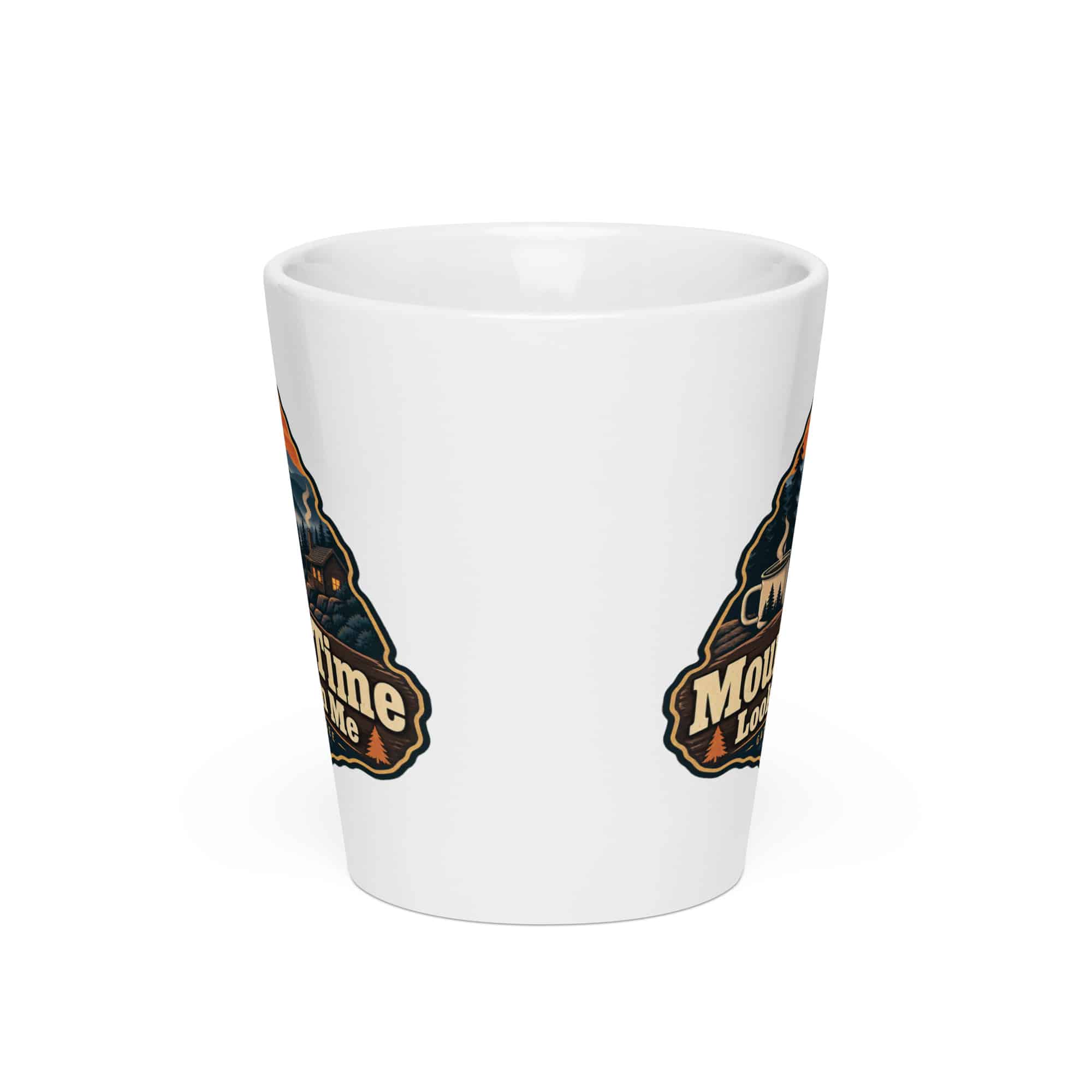 Gatlinburg and the Smokies Latte Mug: Mountain Time Looks Good on Me, Scenic Shield Badge