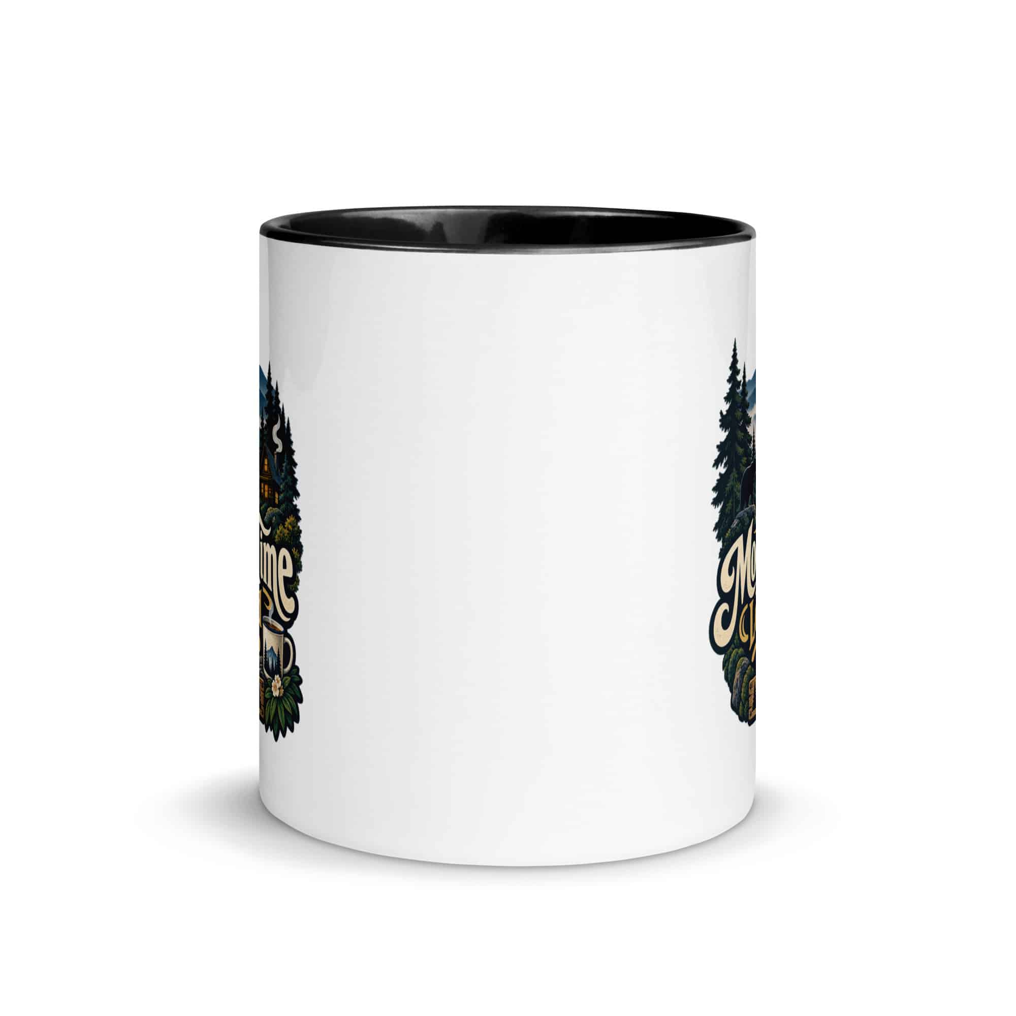 Gatlinburg and the Smokies Color Inside Coffee Mug: Mountain Time Looks Good on Me, Woodland Scenic Lettering