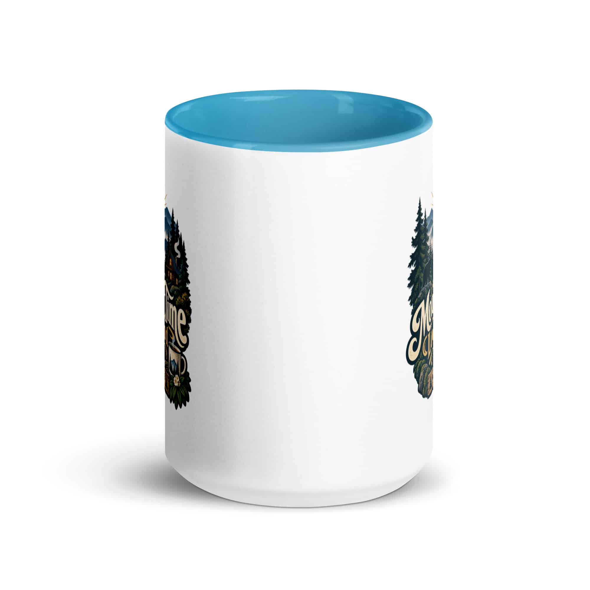 Gatlinburg and the Smokies Color Inside Coffee Mug: Mountain Time Looks Good on Me, Woodland Scenic Lettering