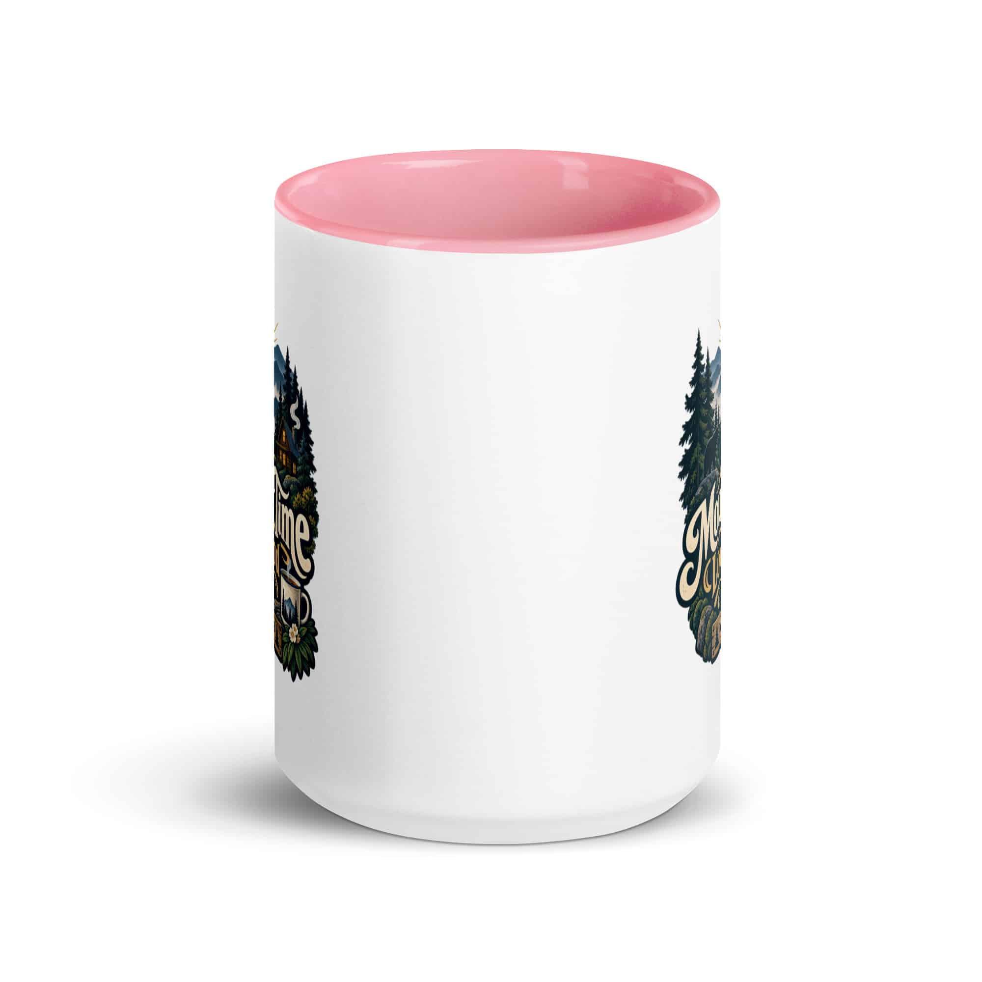 Gatlinburg and the Smokies Color Inside Coffee Mug: Mountain Time Looks Good on Me, Woodland Scenic Lettering