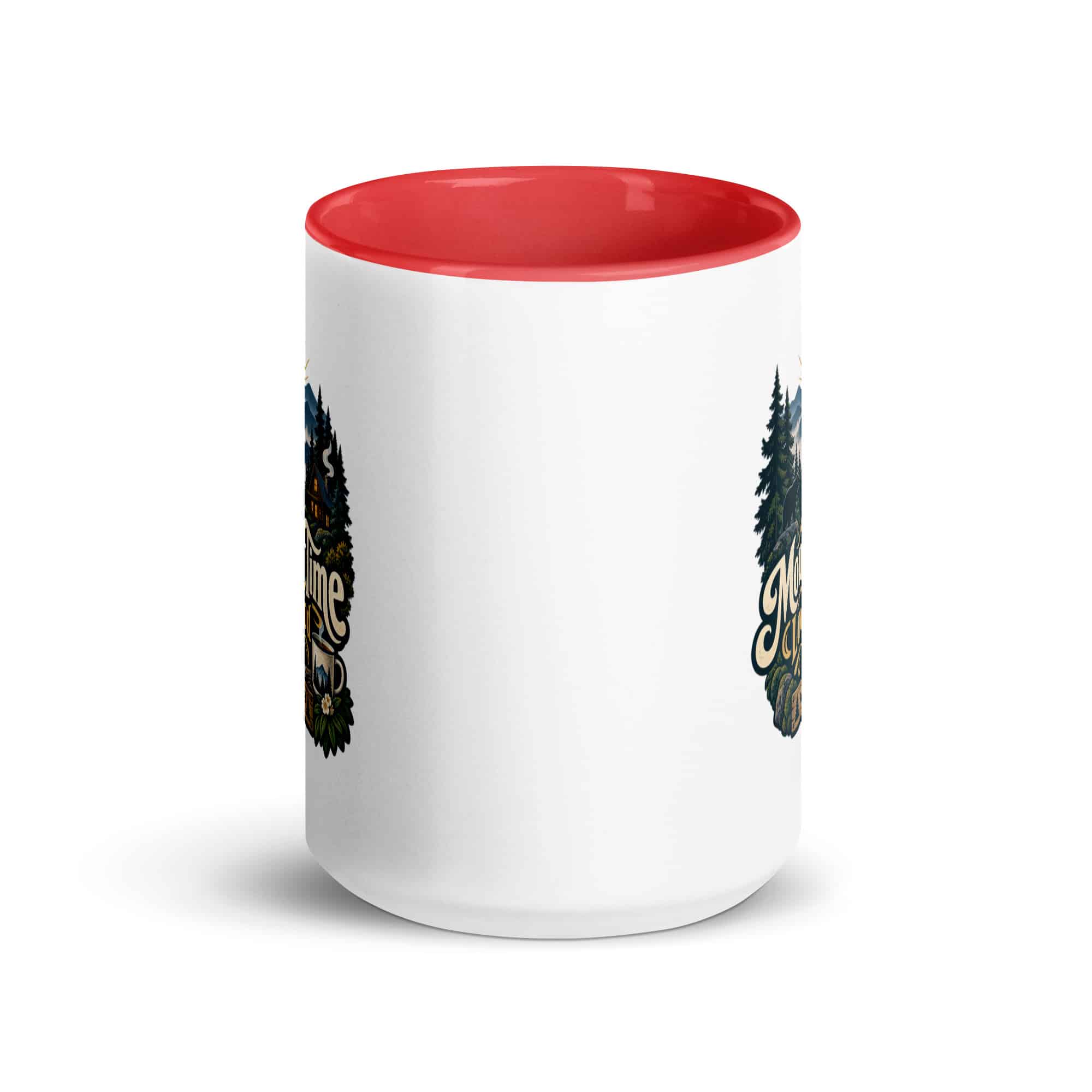 Gatlinburg and the Smokies Color Inside Coffee Mug: Mountain Time Looks Good on Me, Woodland Scenic Lettering
