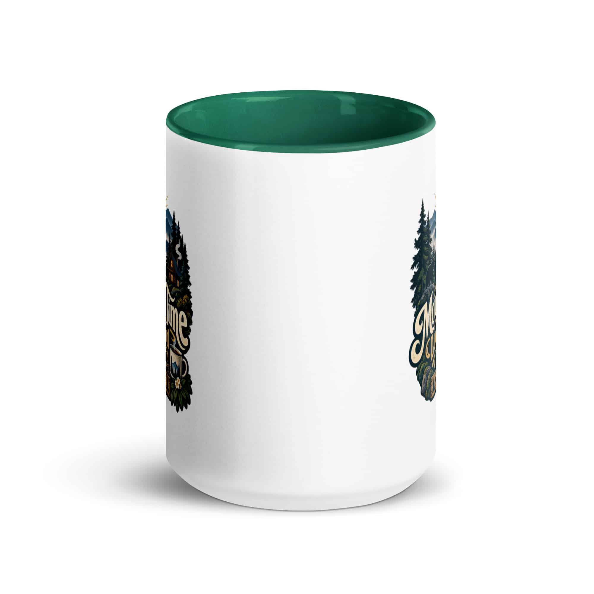 Gatlinburg and the Smokies Color Inside Coffee Mug: Mountain Time Looks Good on Me, Woodland Scenic Lettering