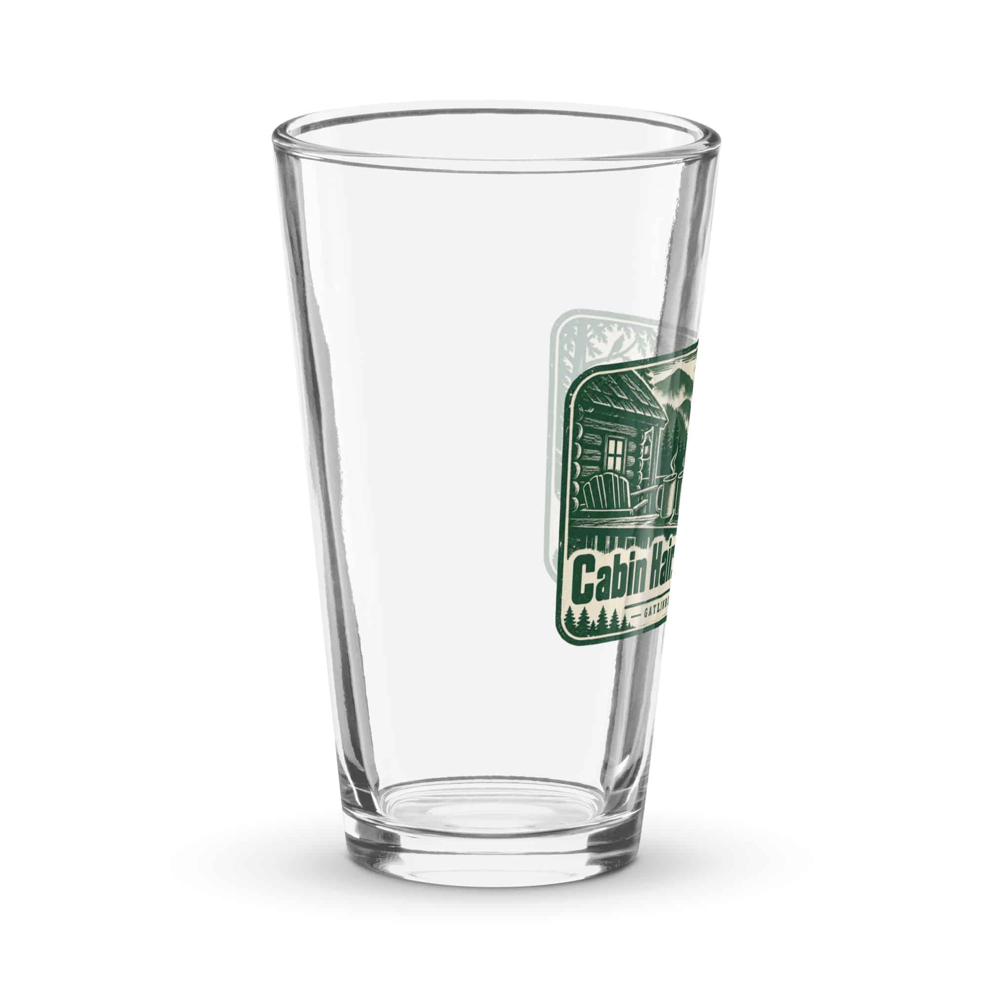 Gatlinburg and the Smokies Pint Glass: Cabin Hair. Mountain Air, Forest Ink Stamp