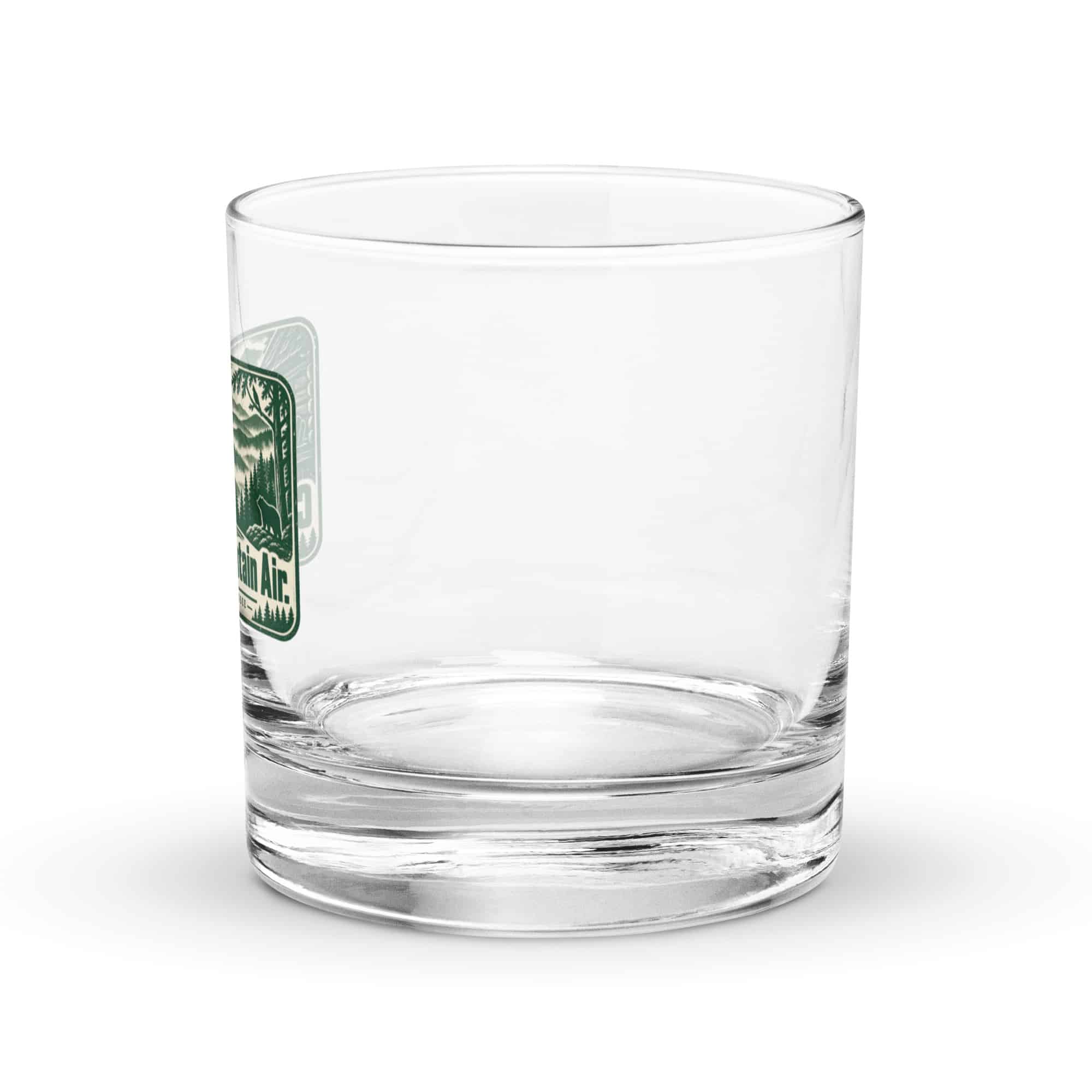 Gatlinburg and the Smokies Rocks Glass: Cabin Hair. Mountain Air, Forest Ink Stamp