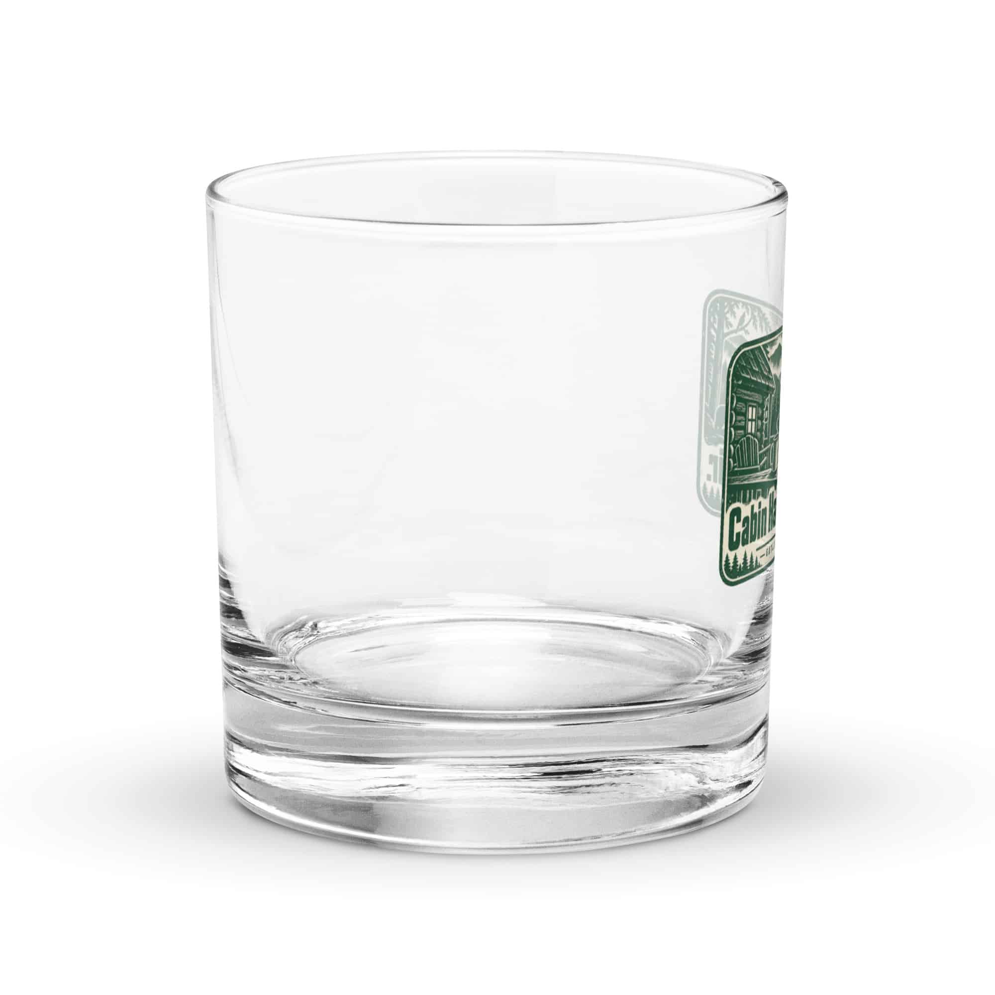 Gatlinburg and the Smokies Rocks Glass: Cabin Hair. Mountain Air, Forest Ink Stamp