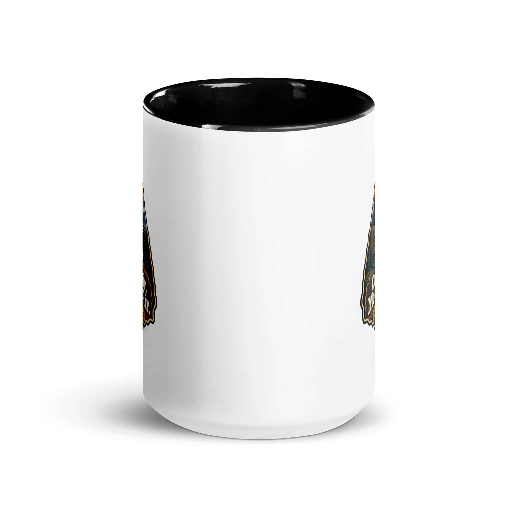 Gatlinburg and the Smokies Color Inside Coffee Mug: Cabin Hair. Mountain Air, Scenic Shield Badge