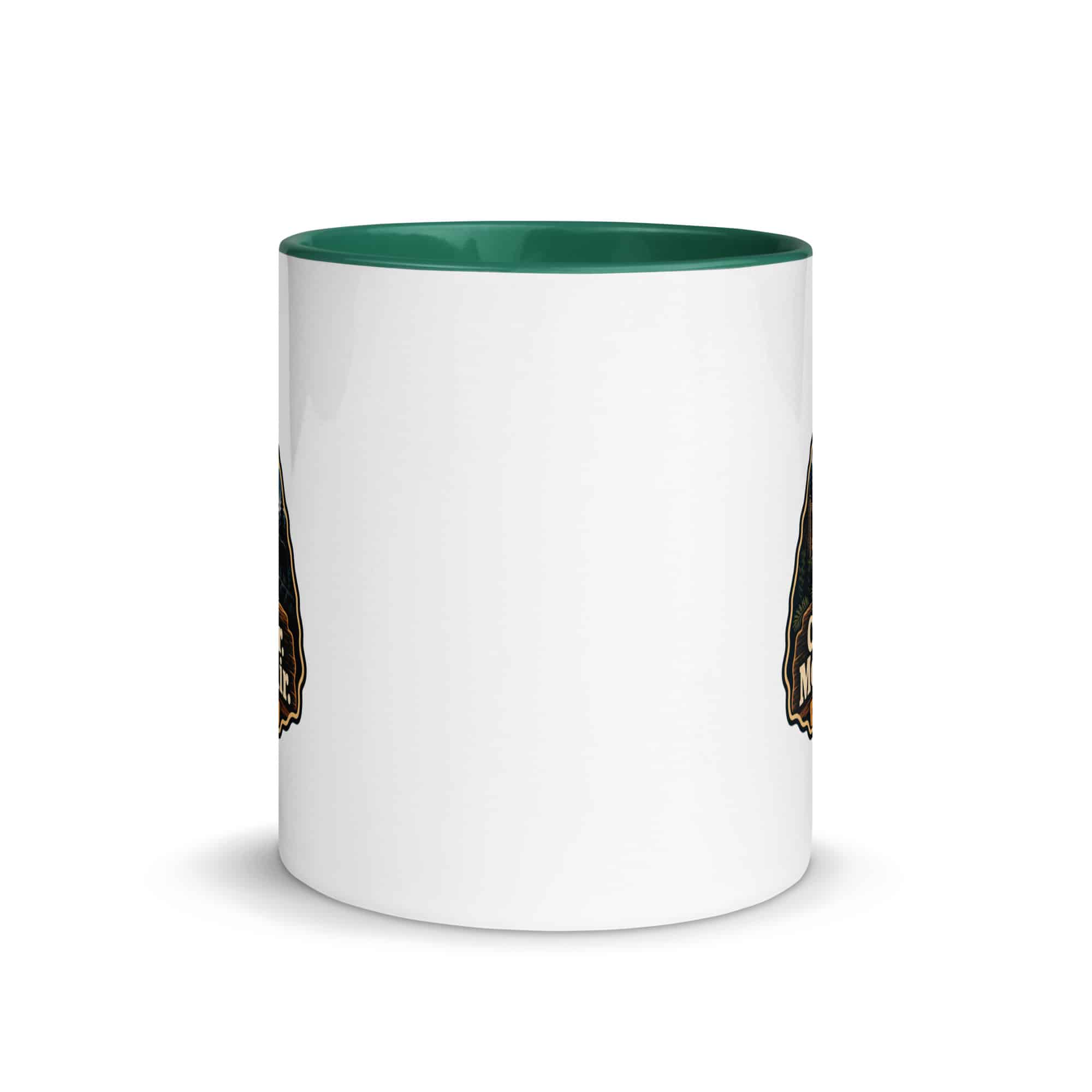 Gatlinburg and the Smokies Color Inside Coffee Mug: Cabin Hair. Mountain Air, Scenic Shield Badge