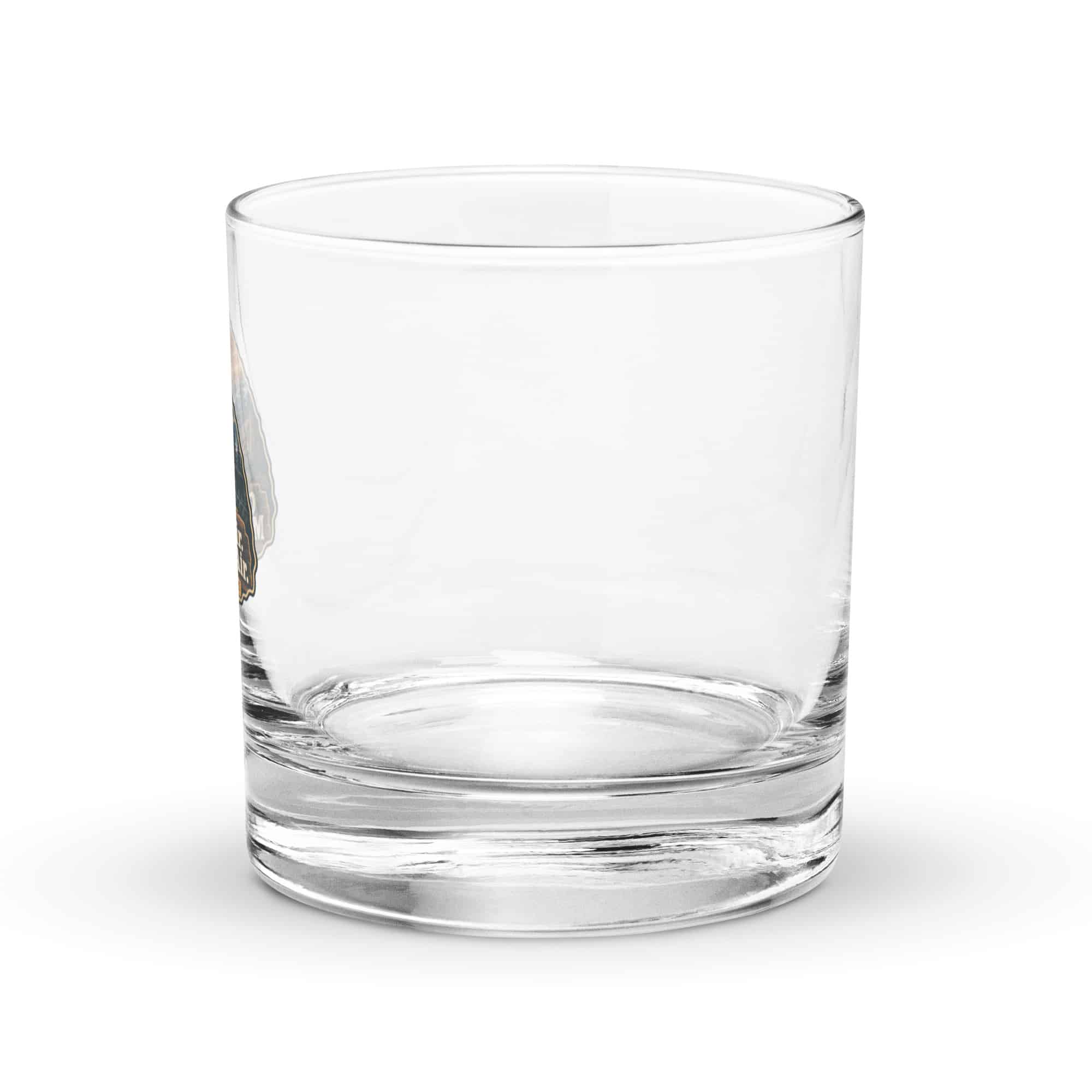 Gatlinburg and the Smokies Rocks Glass: Cabin Hair. Mountain Air, Scenic Shield Badge