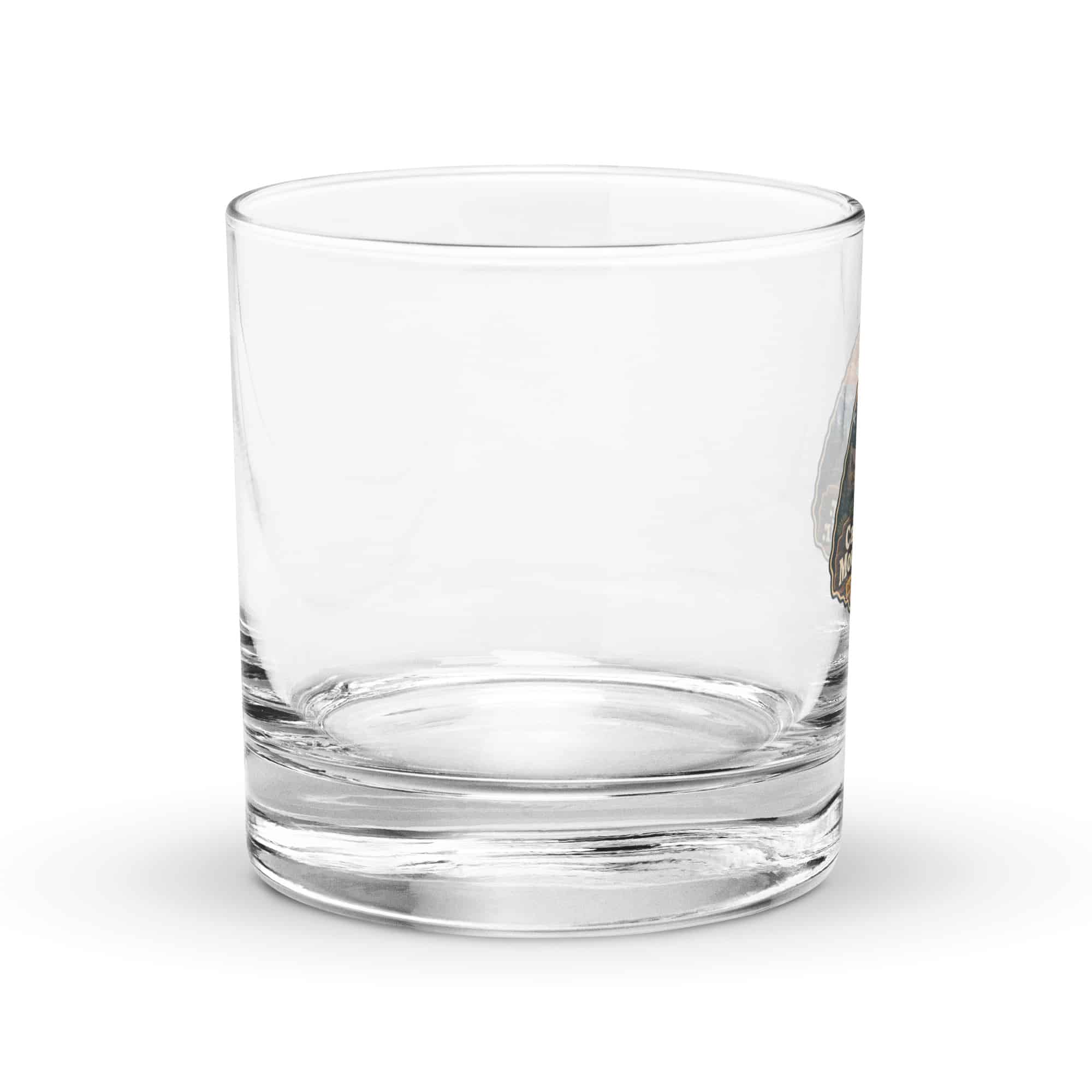 Gatlinburg and the Smokies Rocks Glass: Cabin Hair. Mountain Air, Scenic Shield Badge
