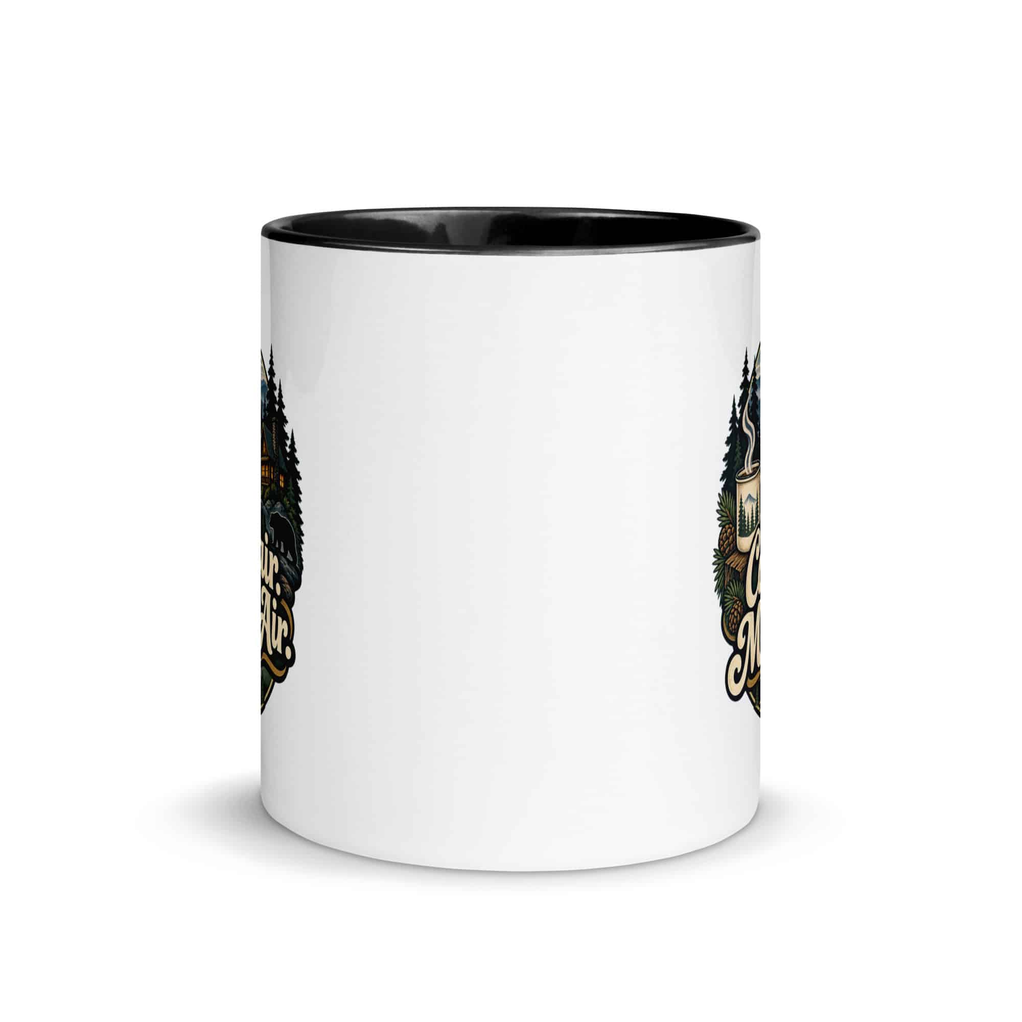 Gatlinburg and the Smokies Color Inside Coffee Mug: Cabin Hair. Mountain Air, Woodland Scenic Lettering