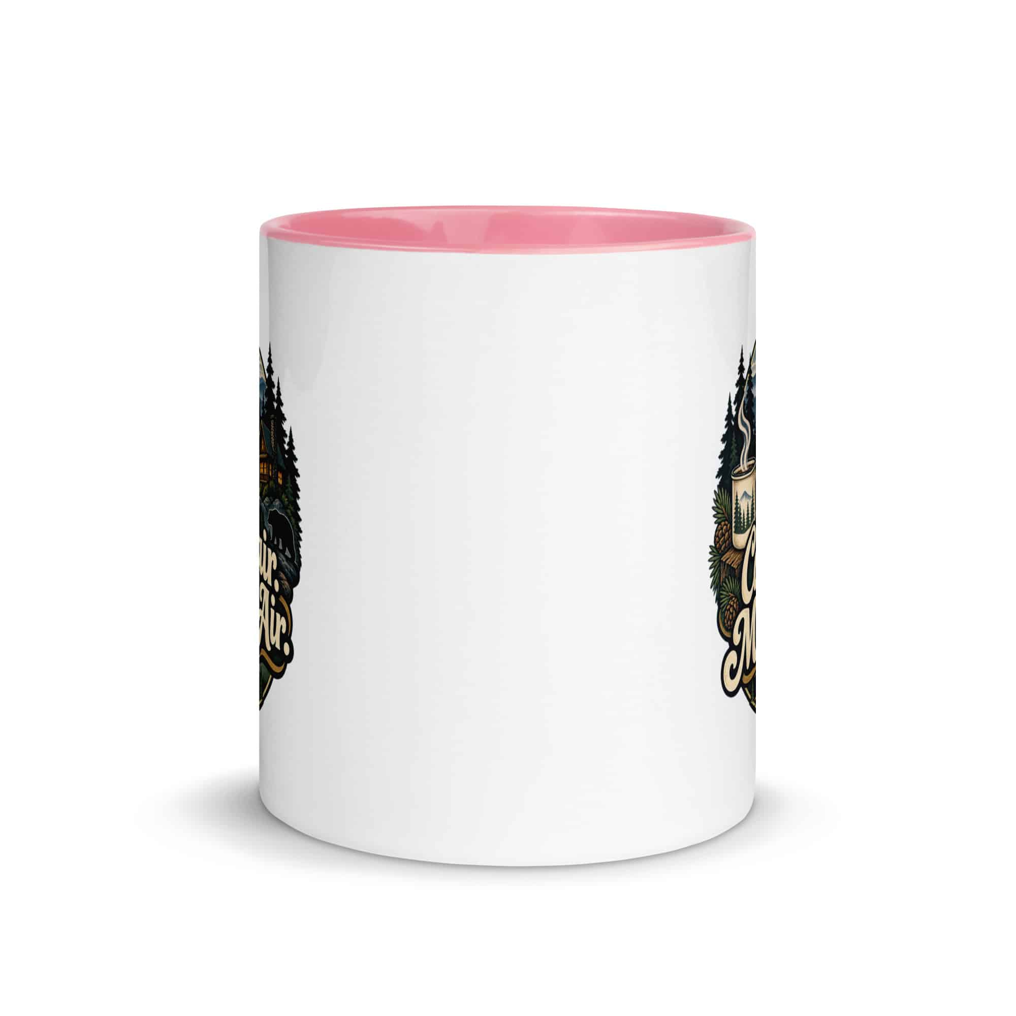 Gatlinburg and the Smokies Color Inside Coffee Mug: Cabin Hair. Mountain Air, Woodland Scenic Lettering