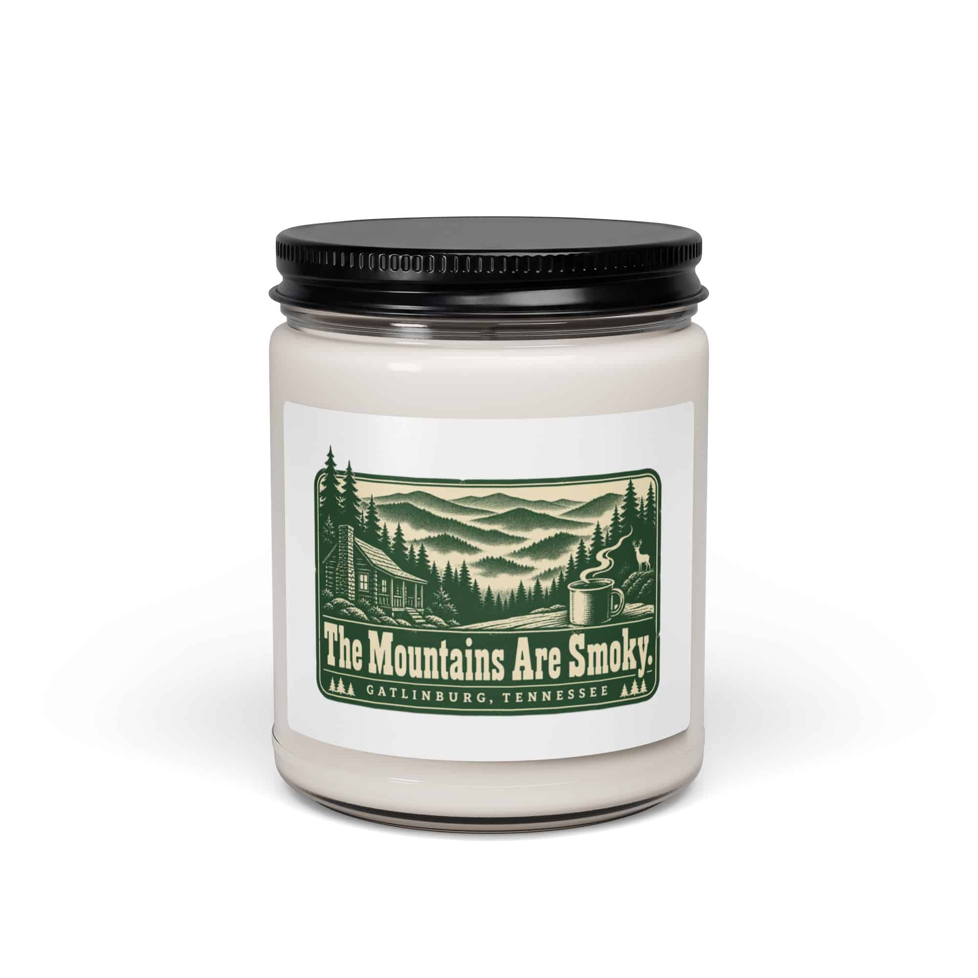 Gatlinburg and the Smokies Soy Wax Candle: The Mountains Are Smoky, Forest Ink Stamp
