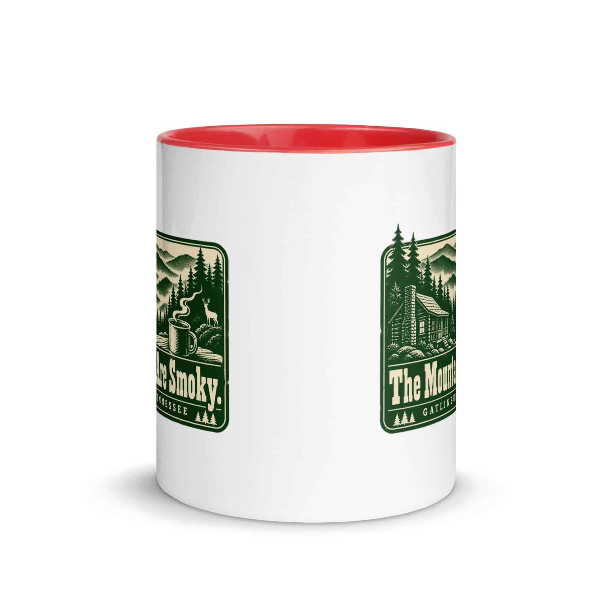 Gatlinburg and the Smokies Color Inside Coffee Mug: The Mountains Are Smoky, Forest Ink Stamp