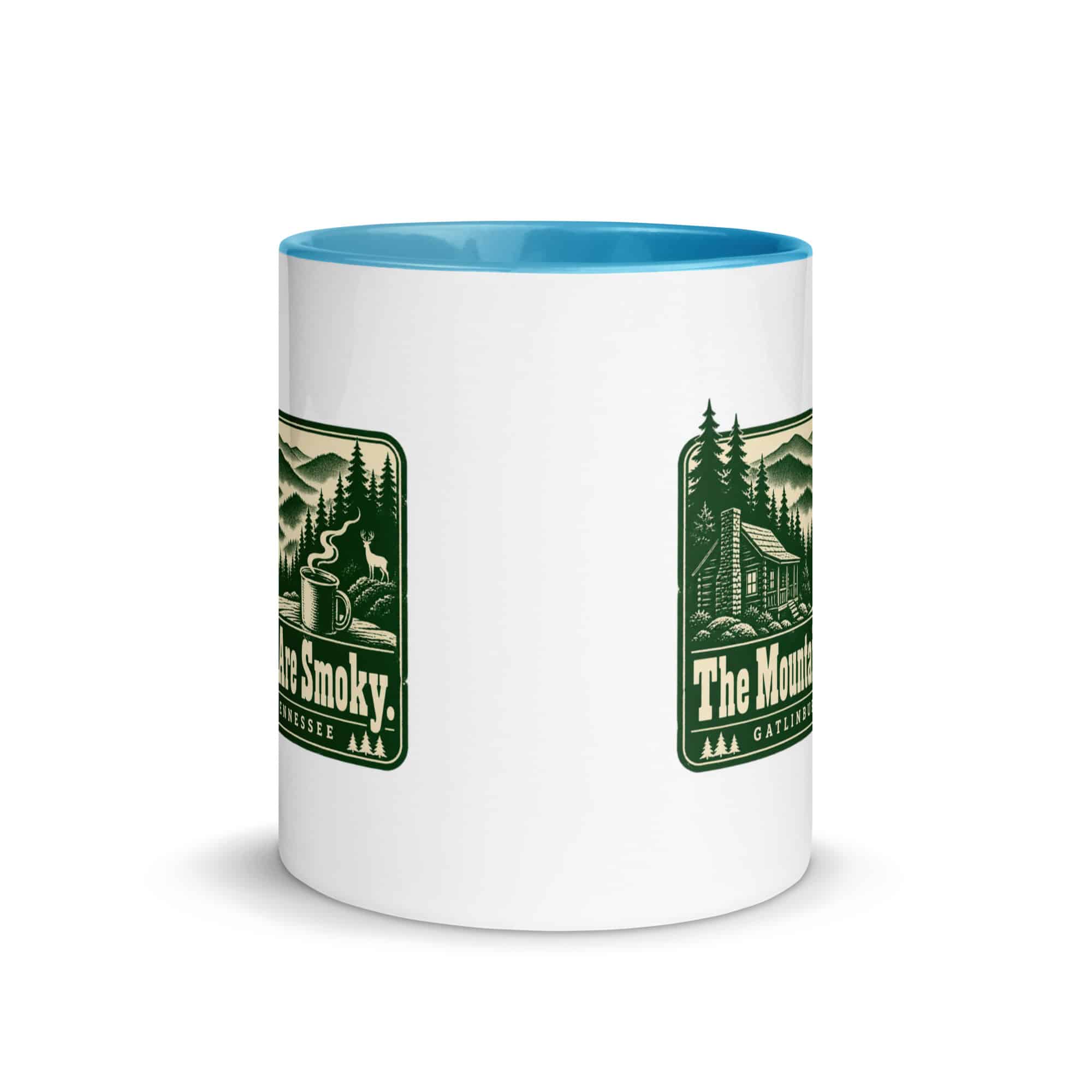 Gatlinburg and the Smokies Color Inside Coffee Mug: The Mountains Are Smoky, Forest Ink Stamp