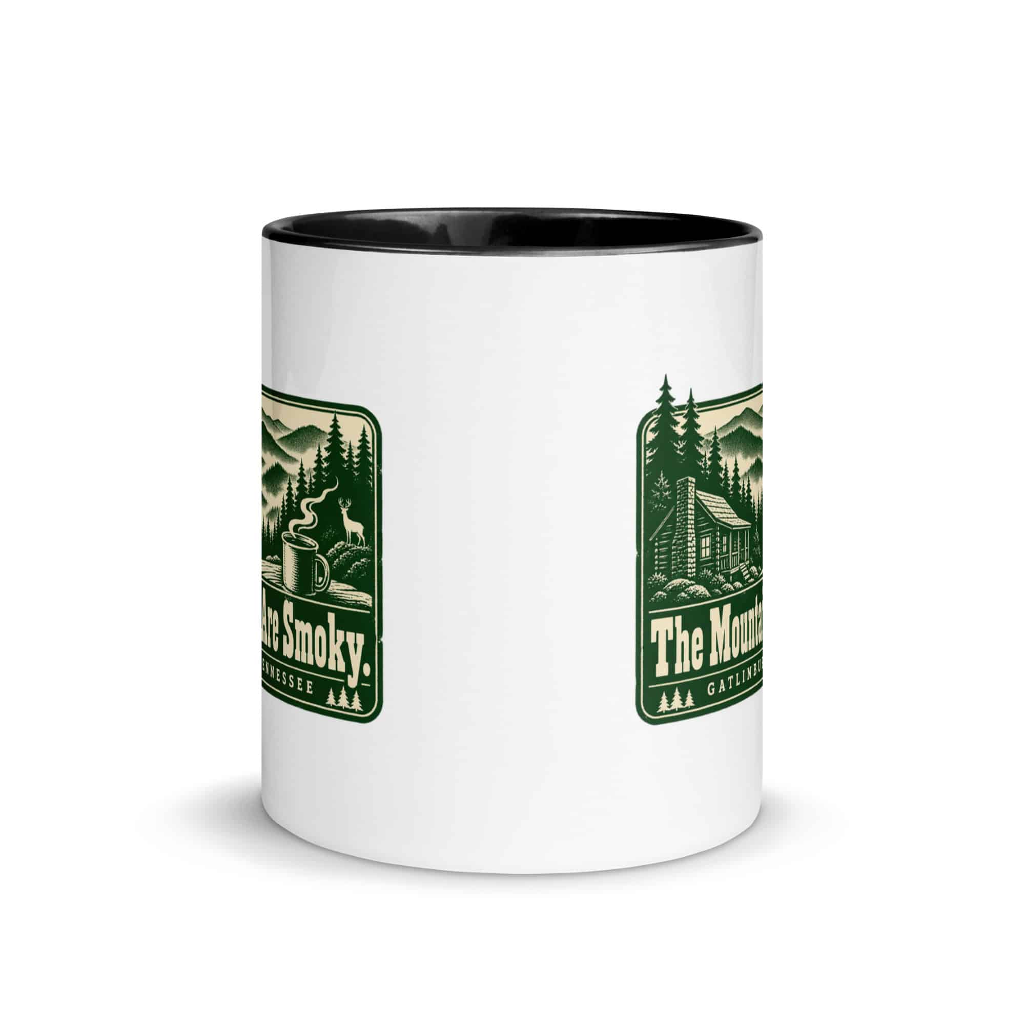 Gatlinburg and the Smokies Color Inside Coffee Mug: The Mountains Are Smoky, Forest Ink Stamp