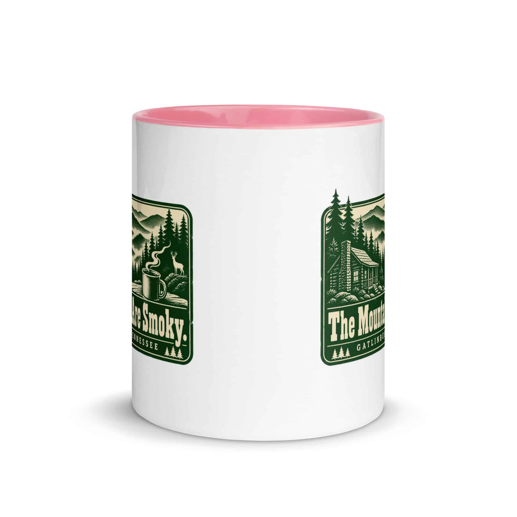 Gatlinburg and the Smokies Color Inside Coffee Mug: The Mountains Are Smoky, Forest Ink Stamp