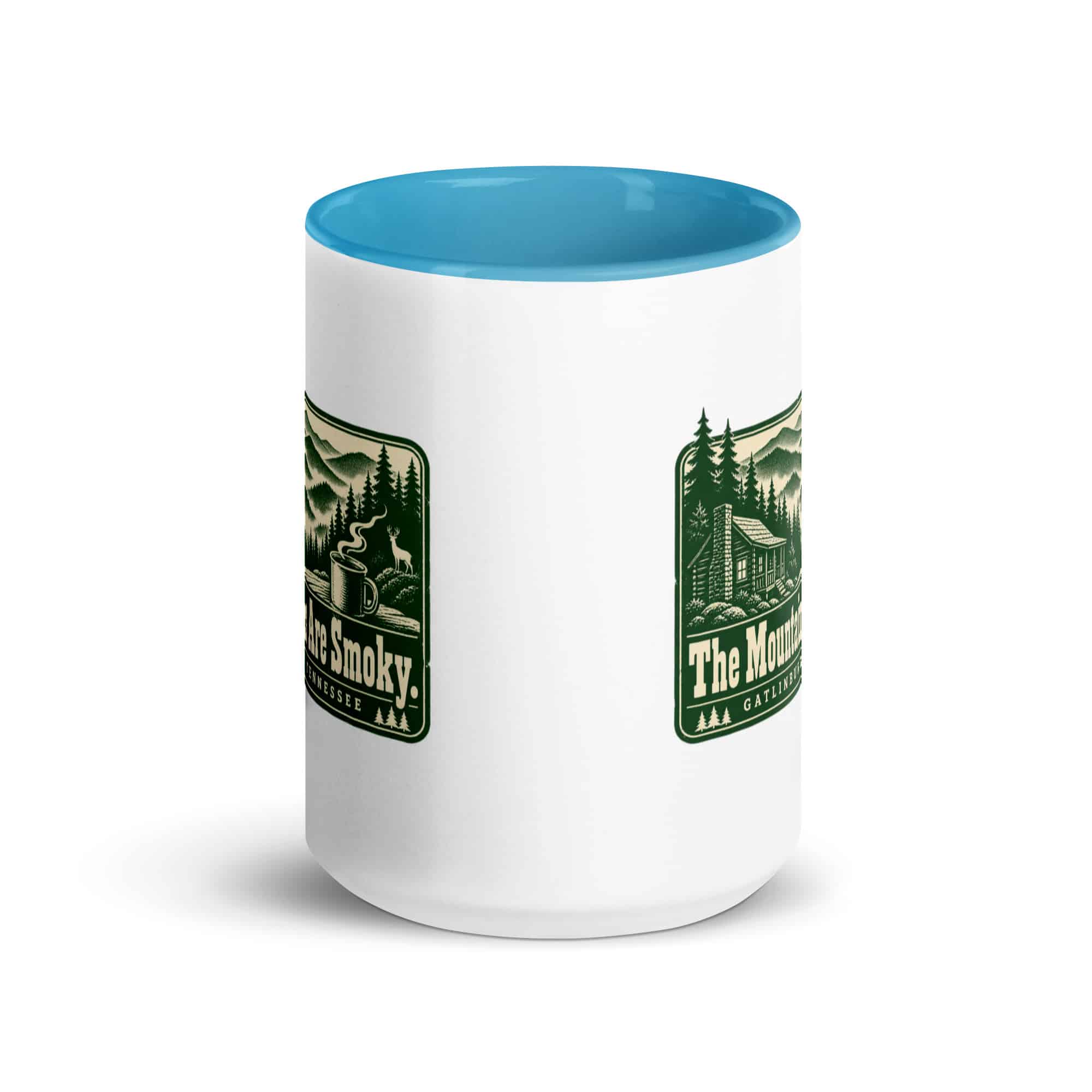 Gatlinburg and the Smokies Color Inside Coffee Mug: The Mountains Are Smoky, Forest Ink Stamp