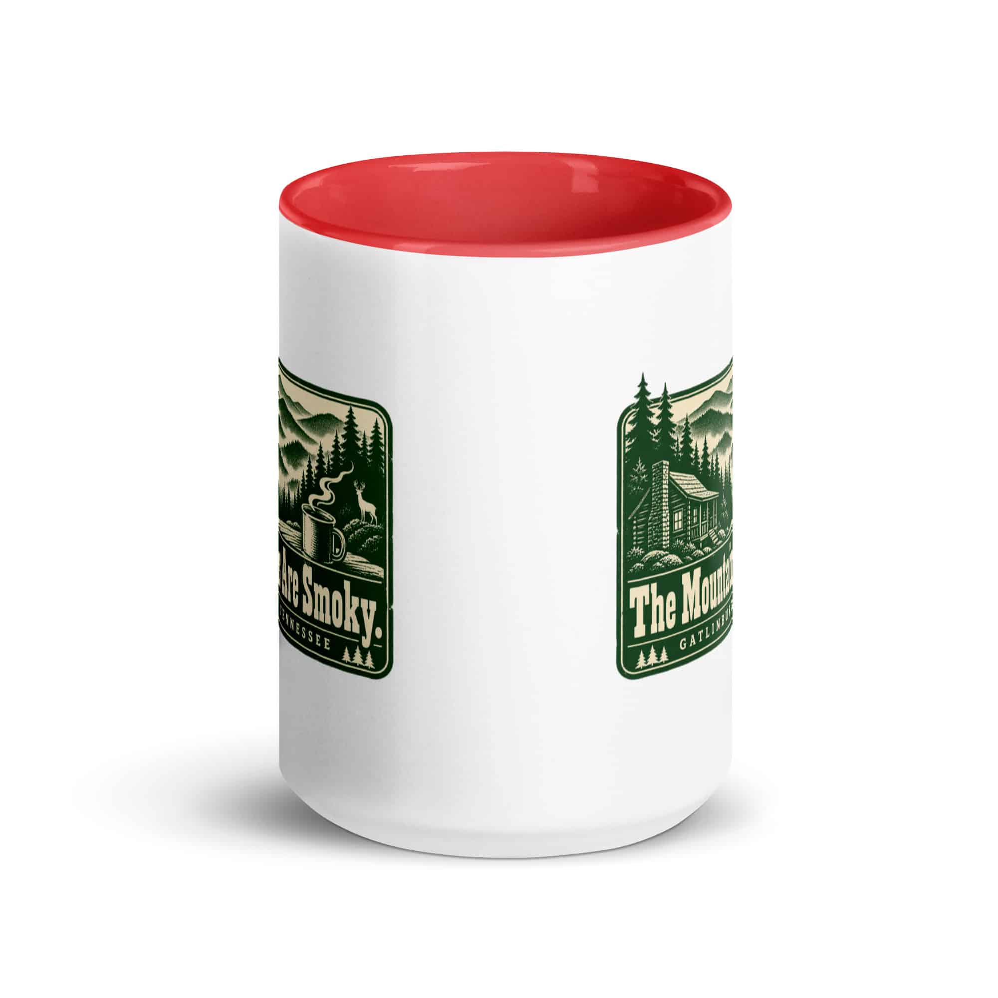 Gatlinburg and the Smokies Color Inside Coffee Mug: The Mountains Are Smoky, Forest Ink Stamp