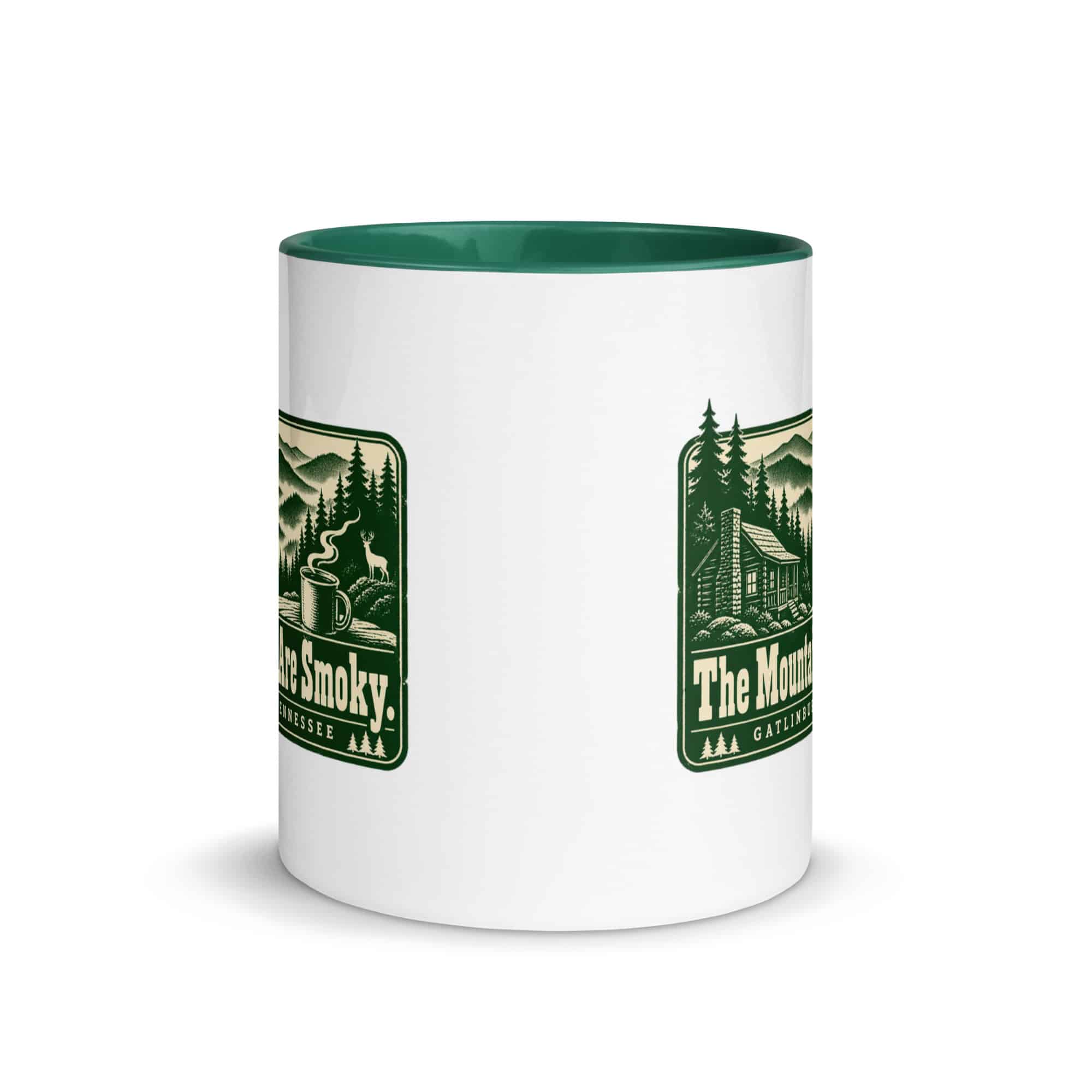 Gatlinburg and the Smokies Color Inside Coffee Mug: The Mountains Are Smoky, Forest Ink Stamp