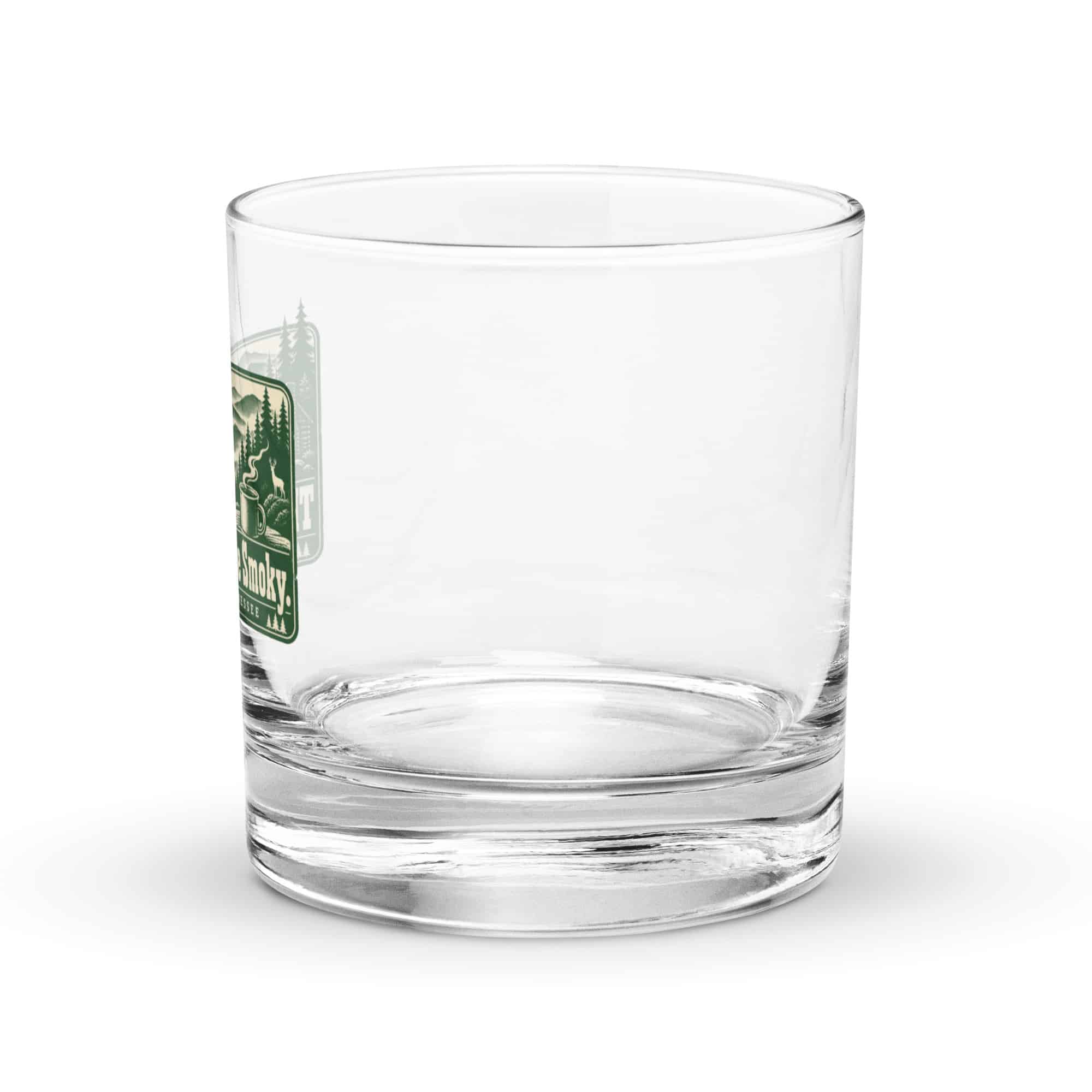 Gatlinburg and the Smokies Rocks Glass: The Mountains Are Smoky, Forest Ink Stamp