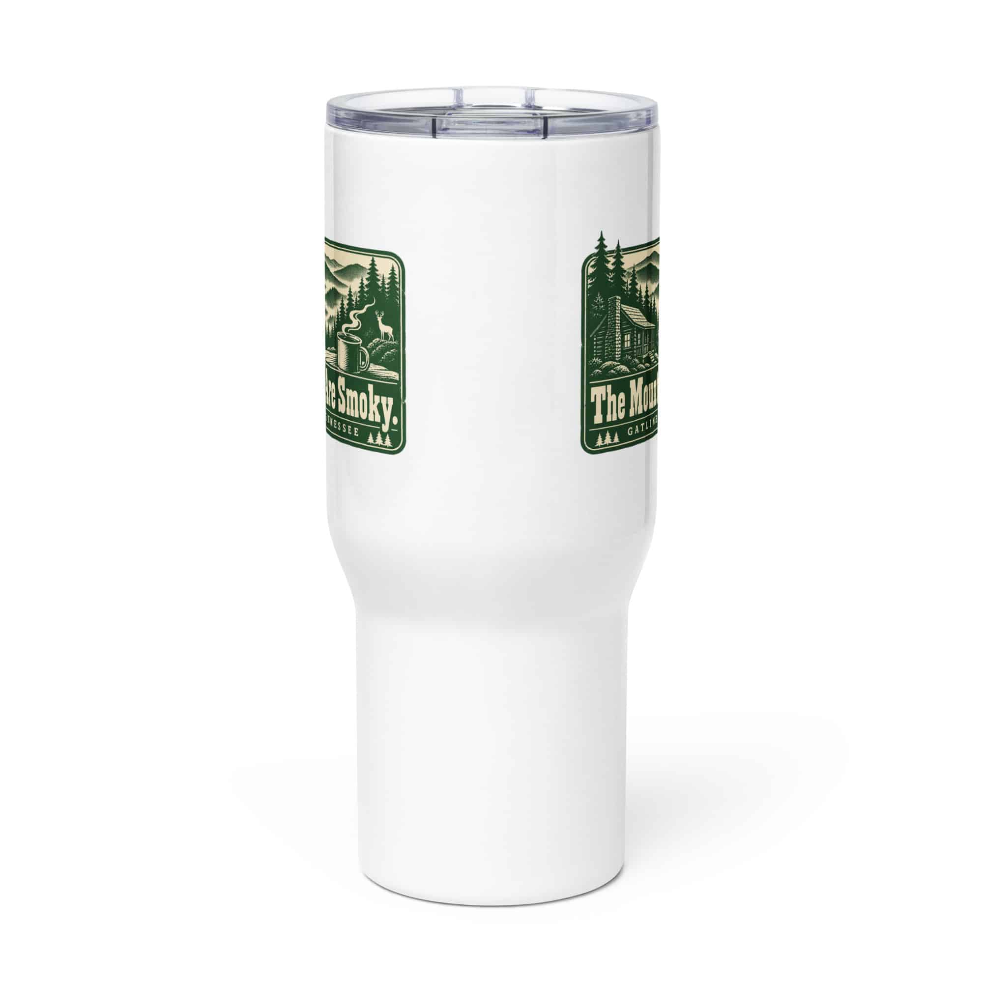 Gatlinburg and the Smokies Travel Mug: The Mountains Are Smoky, Forest Ink Stamp