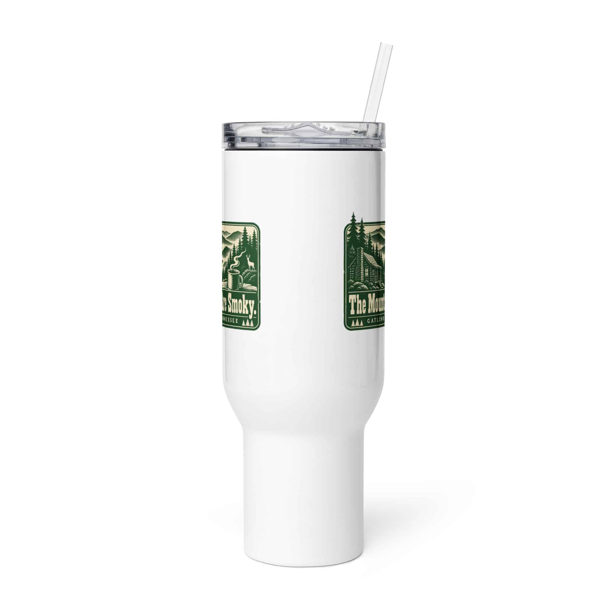 Gatlinburg and the Smokies Travel Mug: The Mountains Are Smoky, Forest Ink Stamp